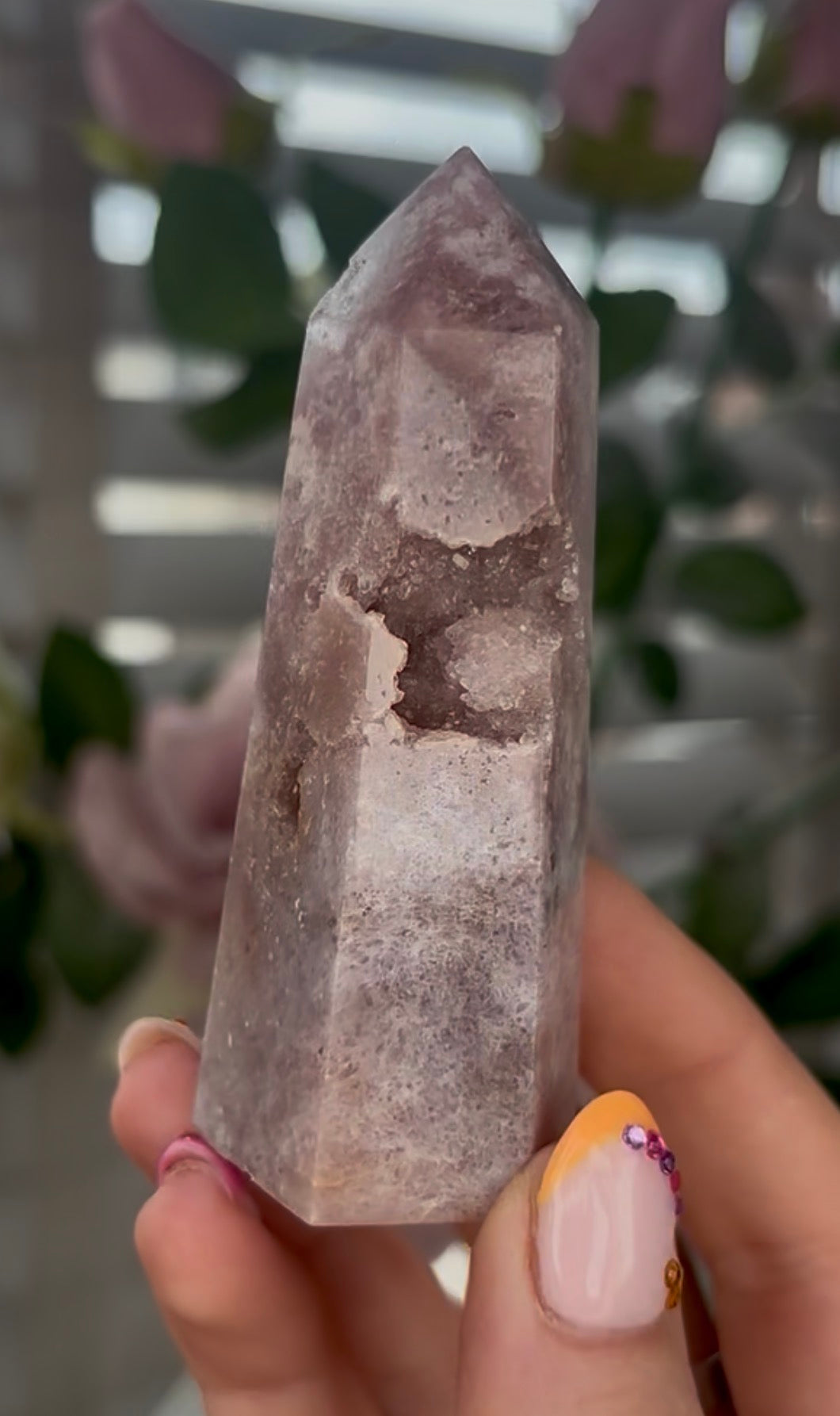 Beautiful, Pink amethyst tower