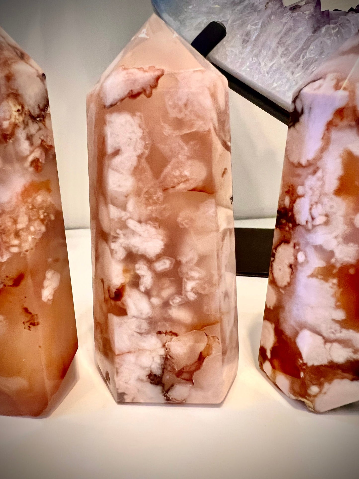 Extra quality carnelian x flower agate