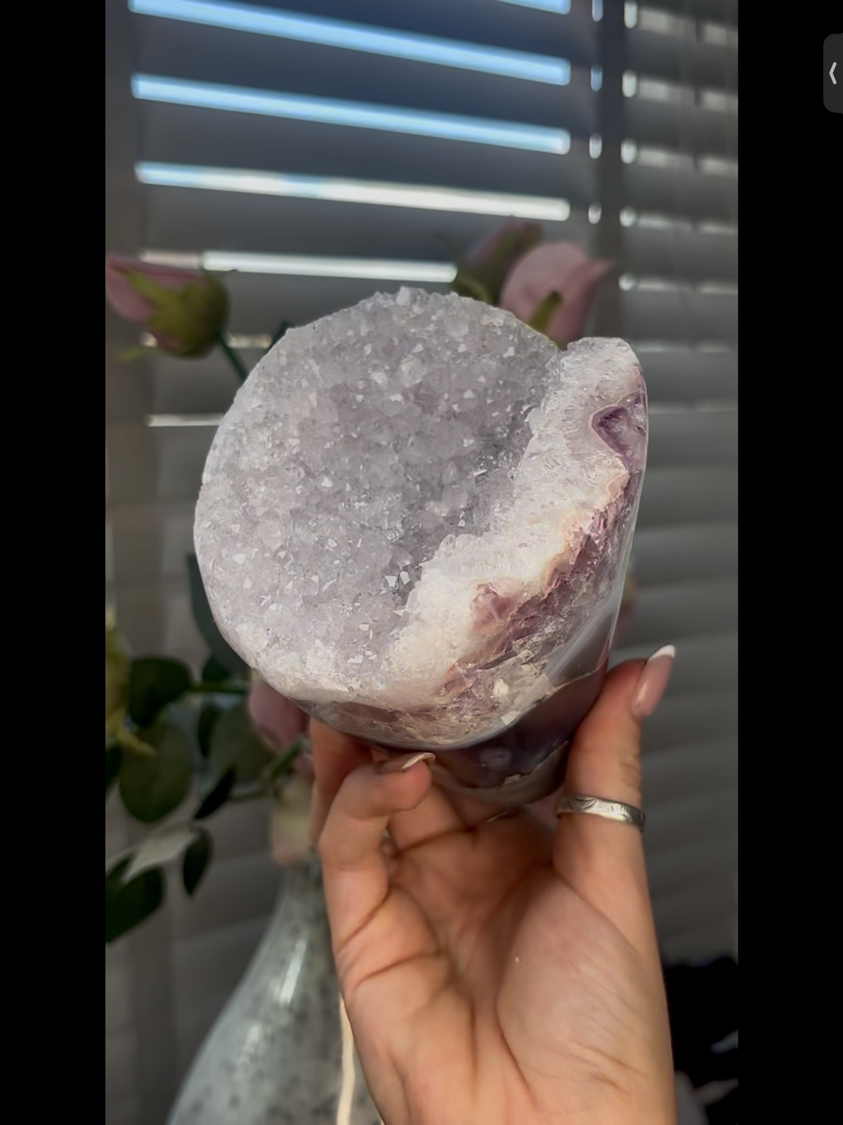 High grade, beautiful, Amethyst agate Freeform/mushroom 1.270kg