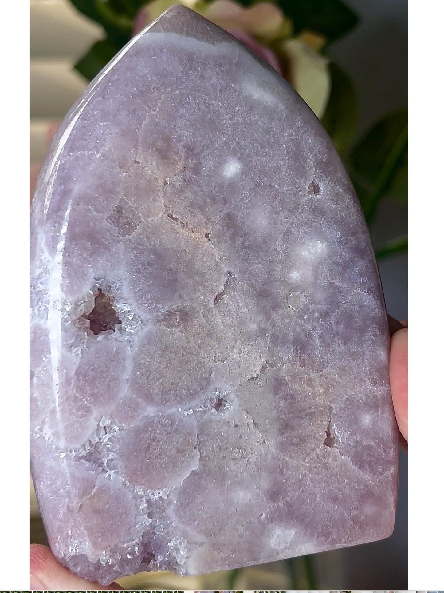 High grade, pink amethyst flame