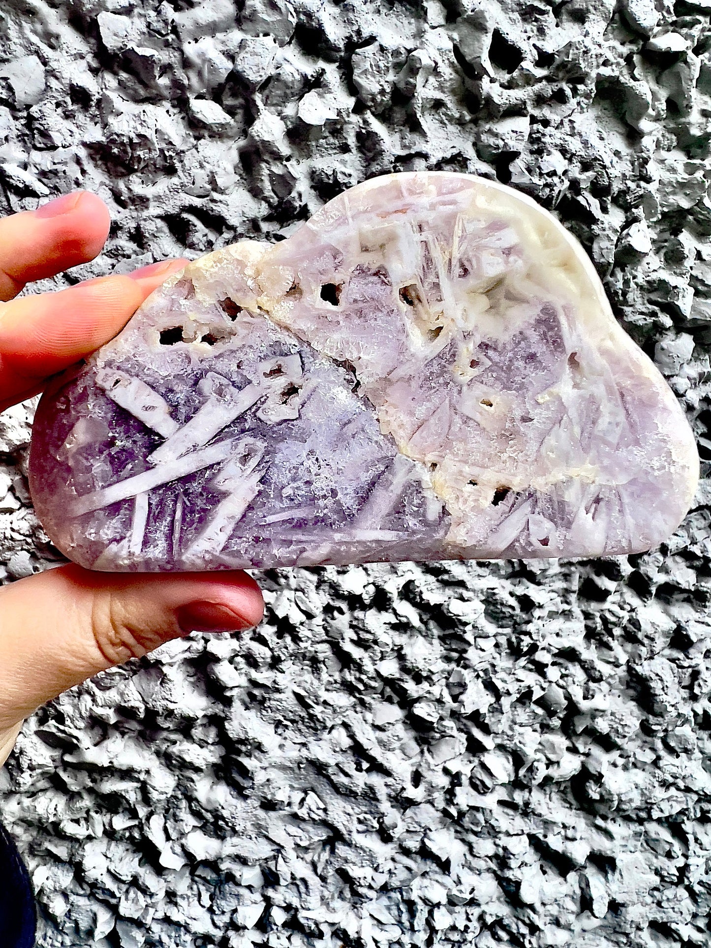 Super quality, purple rutile, pink amethyst, brazilian cloud