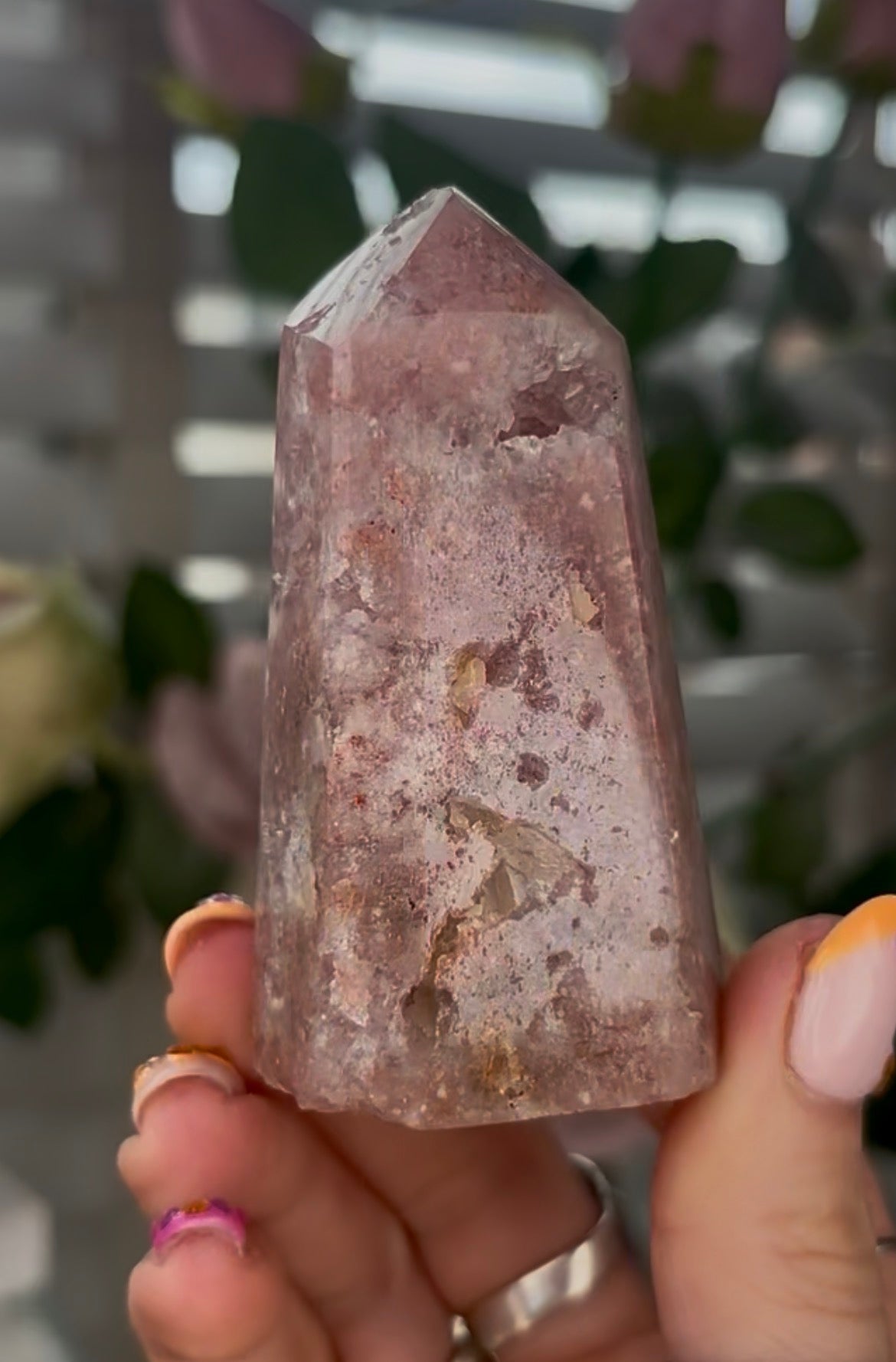 Beautiful, Pink amethyst tower