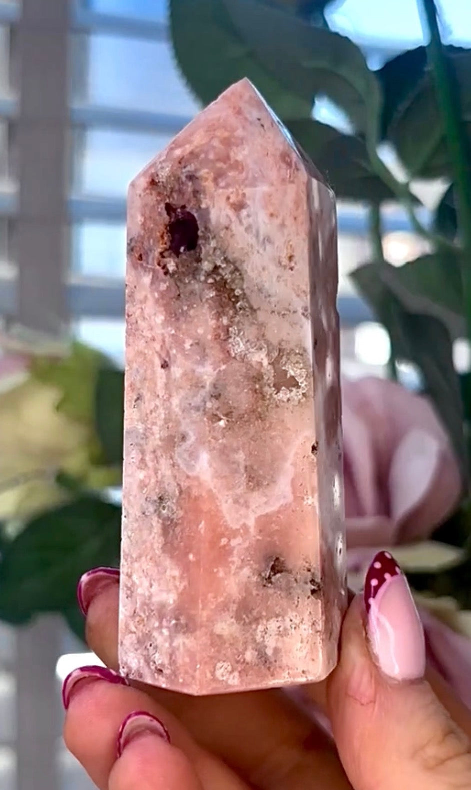 Pink amethyst tower