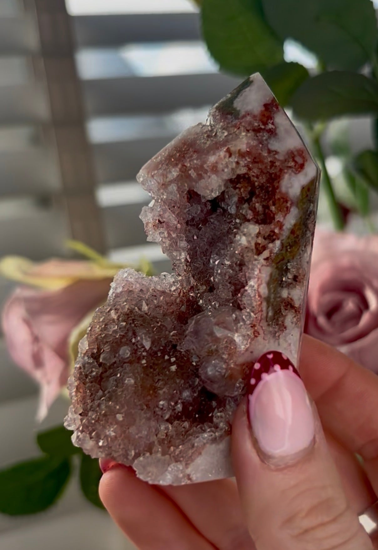 Pink amethyst tower