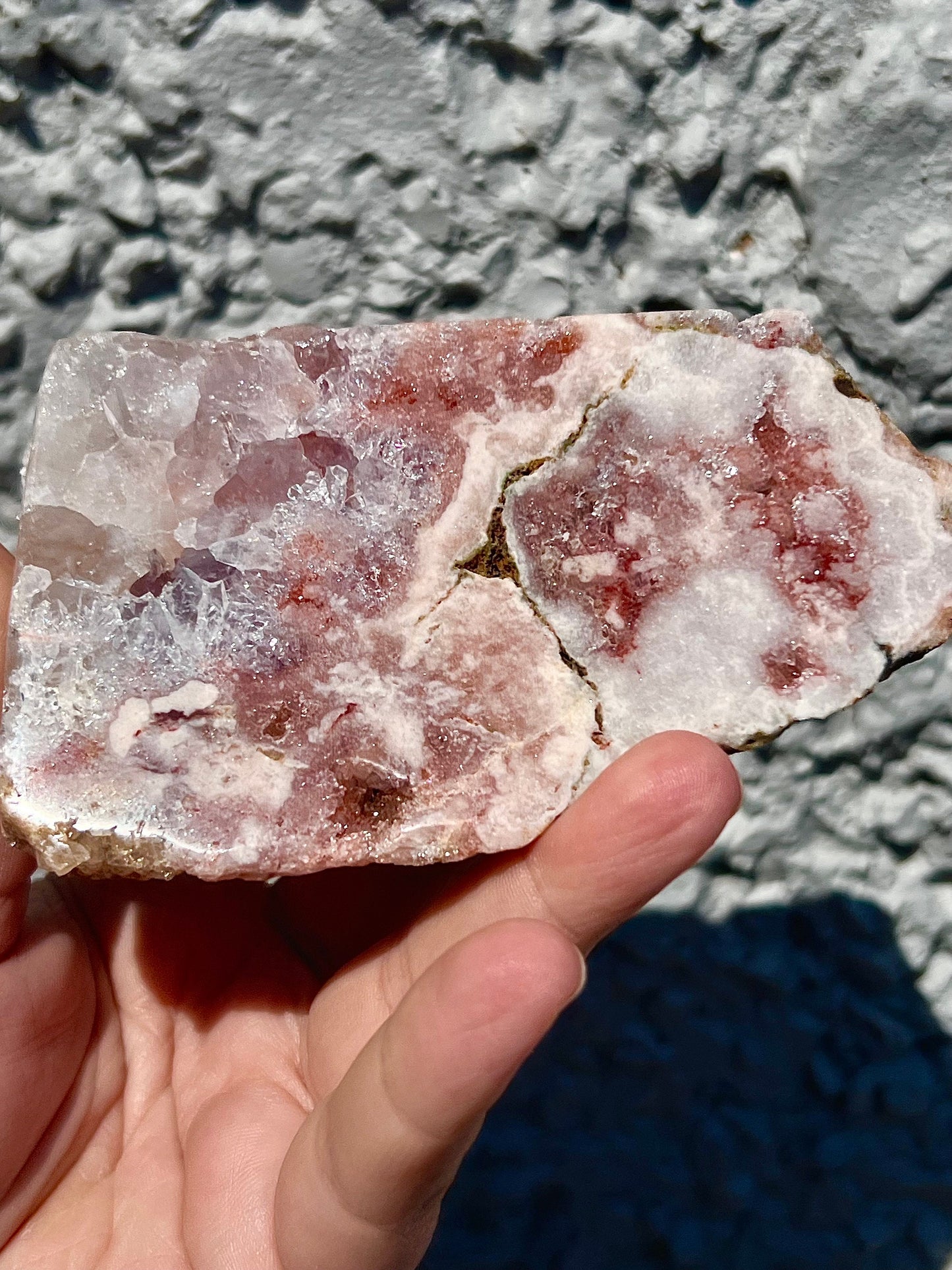 high grade, pink amethyst, Chonky, slab