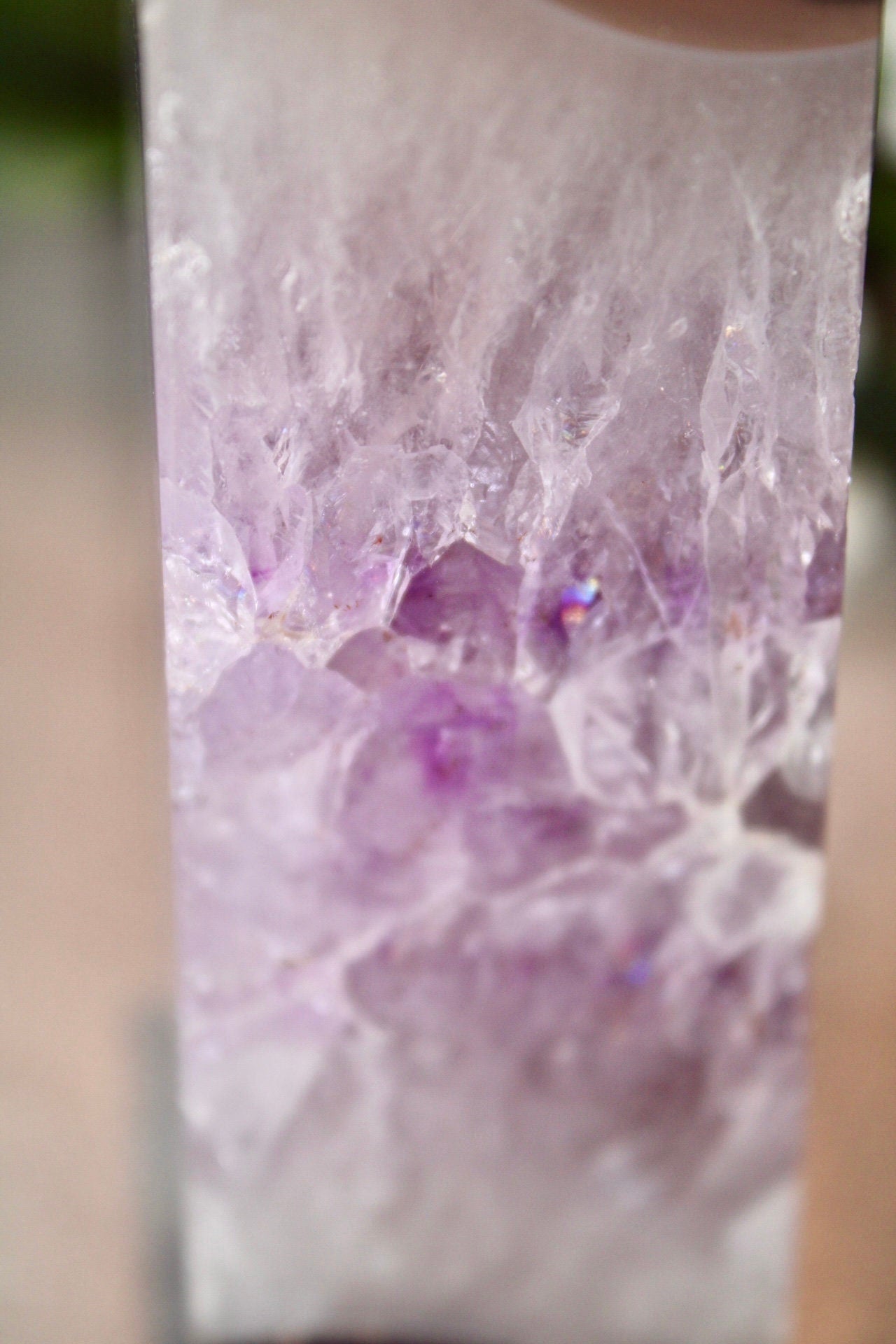 Amethyst agate tower