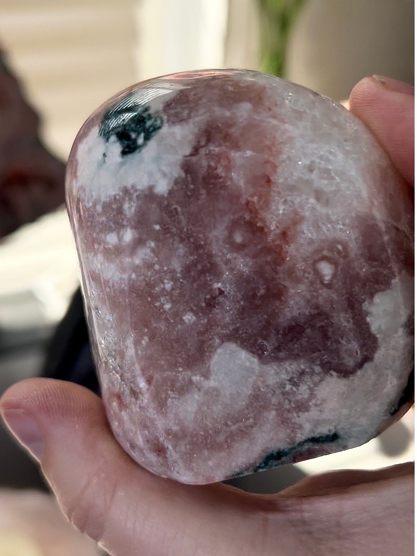 Chonky, quartz, pink amethyst Freeform