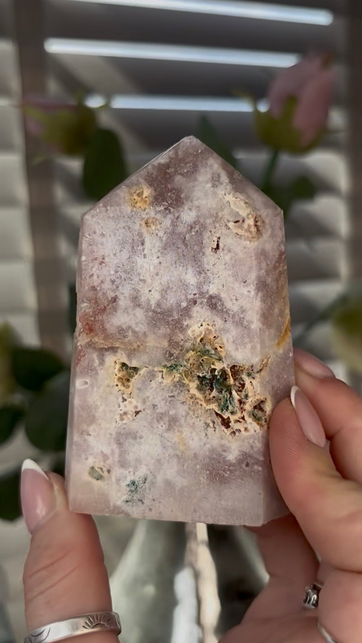 Beautiful, Pink amethyst tower 9cm(h) by 6cm(w)