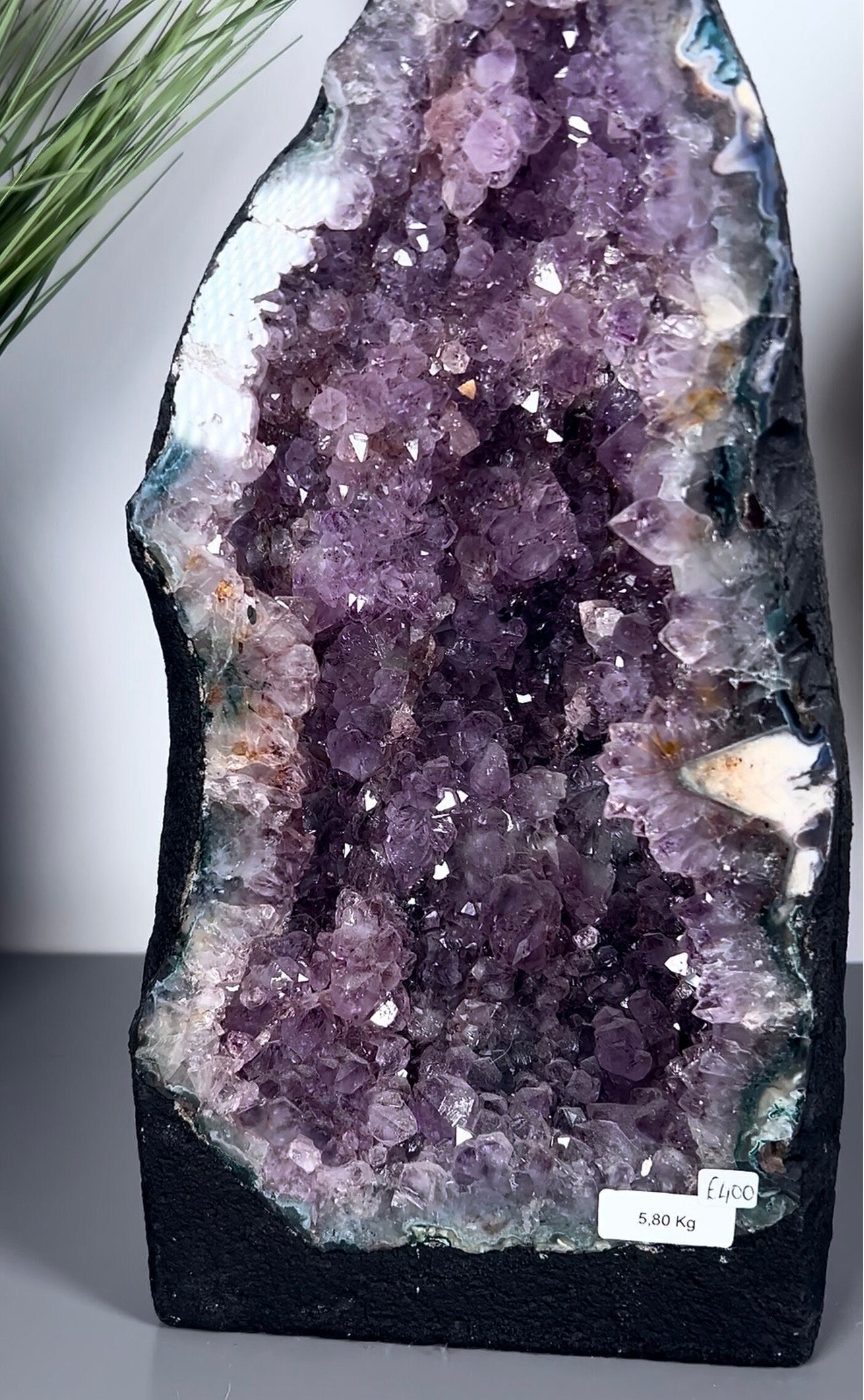 High grade, amethyst cathedral 32cm tall