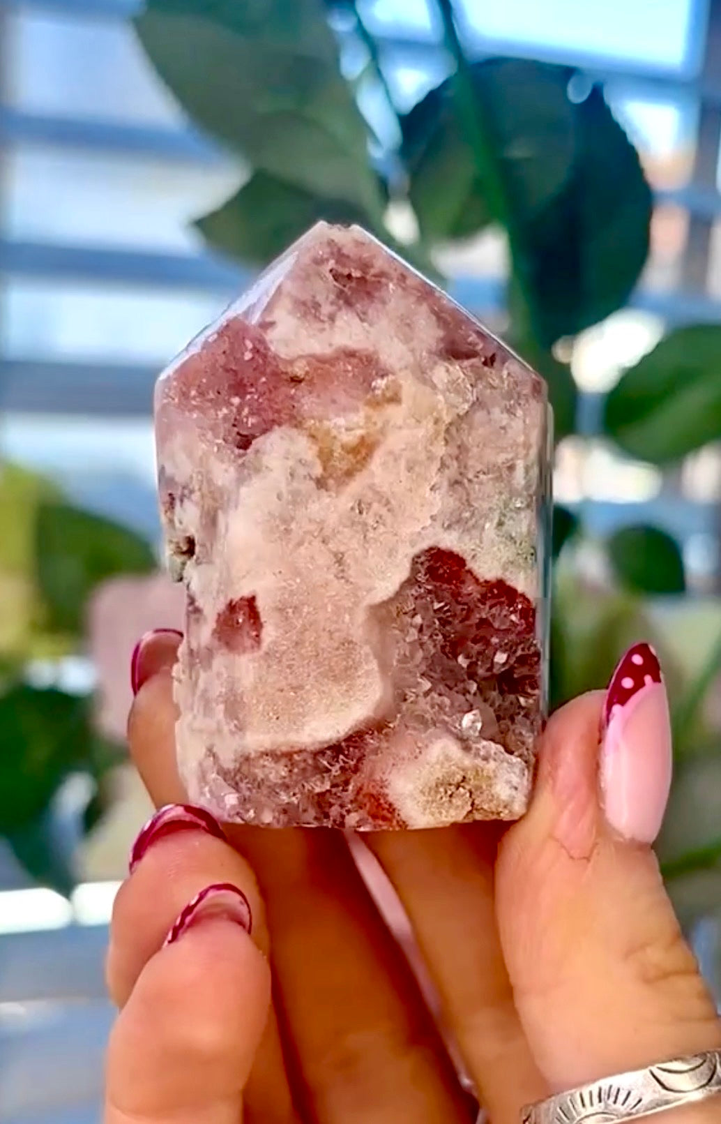 Mini Pink amethyst tower