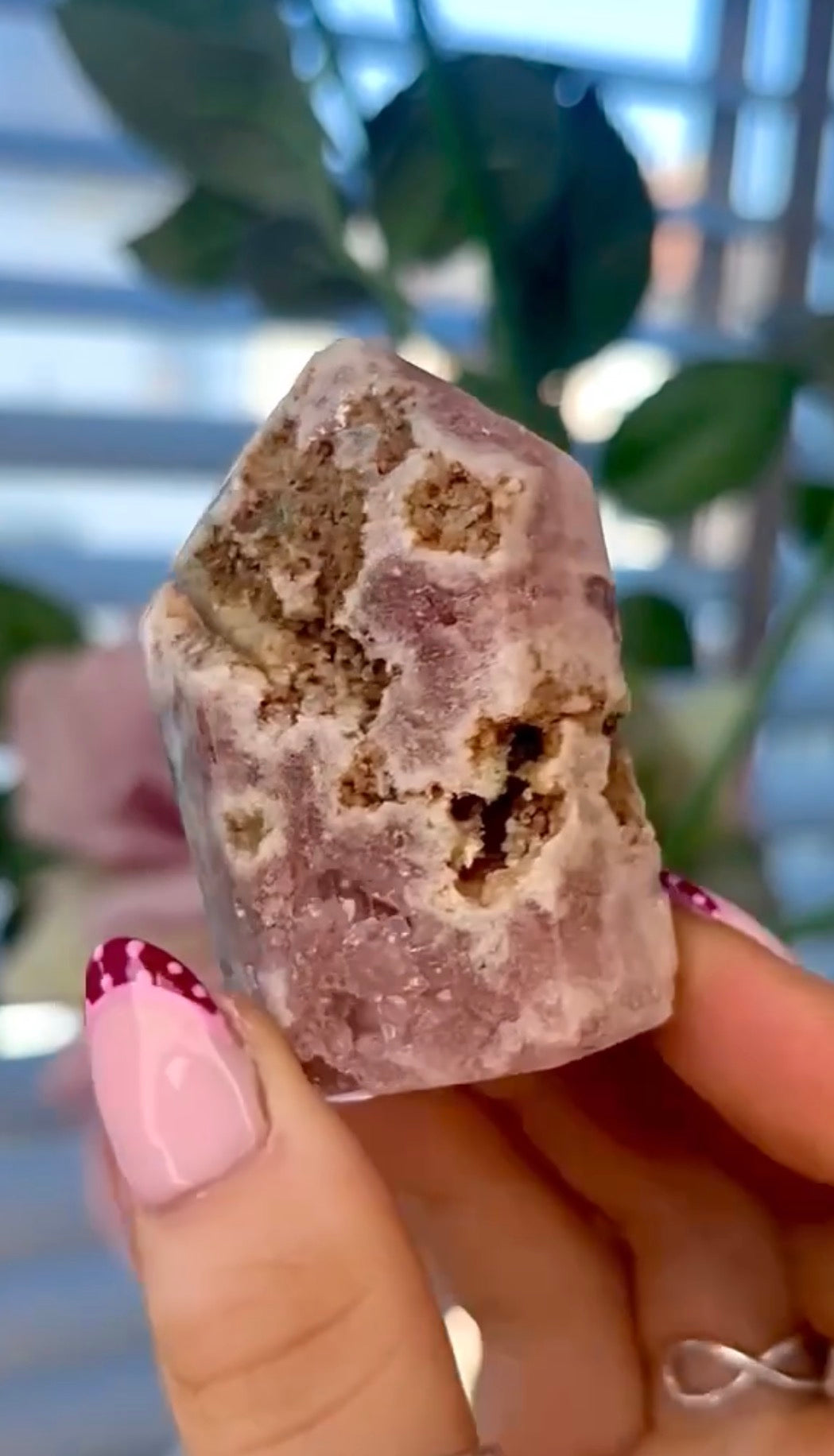 Mini Pink amethyst tower