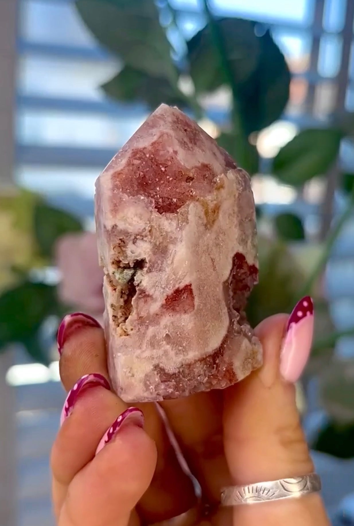 Mini Pink amethyst tower