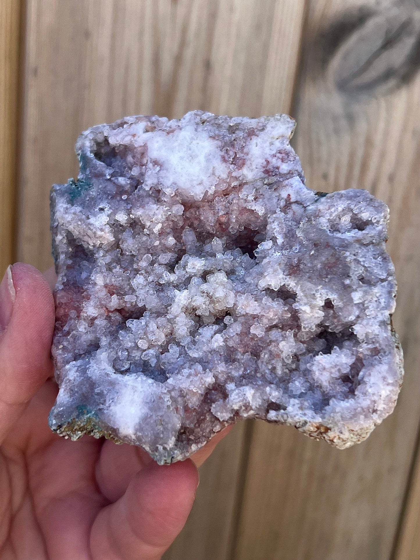 high quality, super druzy, pink amethyst geode, slab