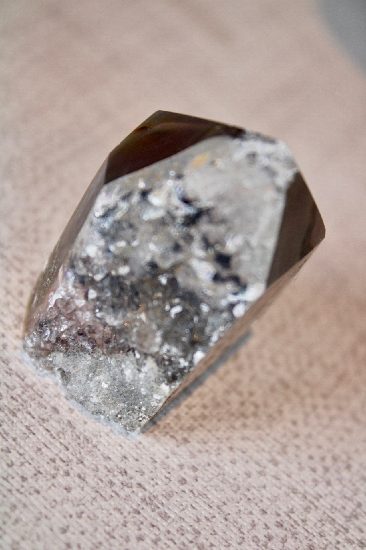 Mini druzy agate tower