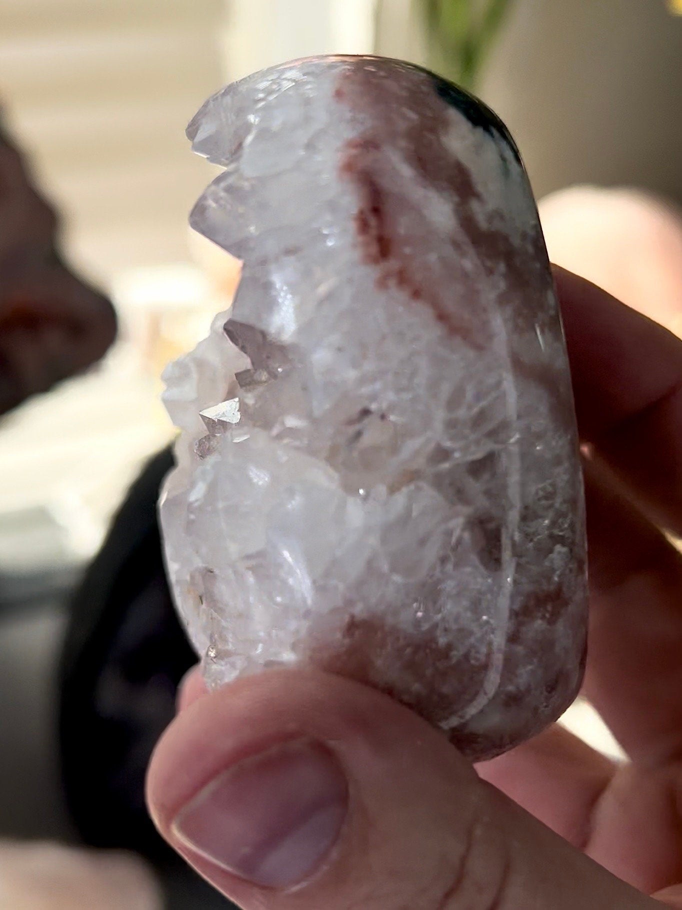 Chonky, quartz, pink amethyst Freeform