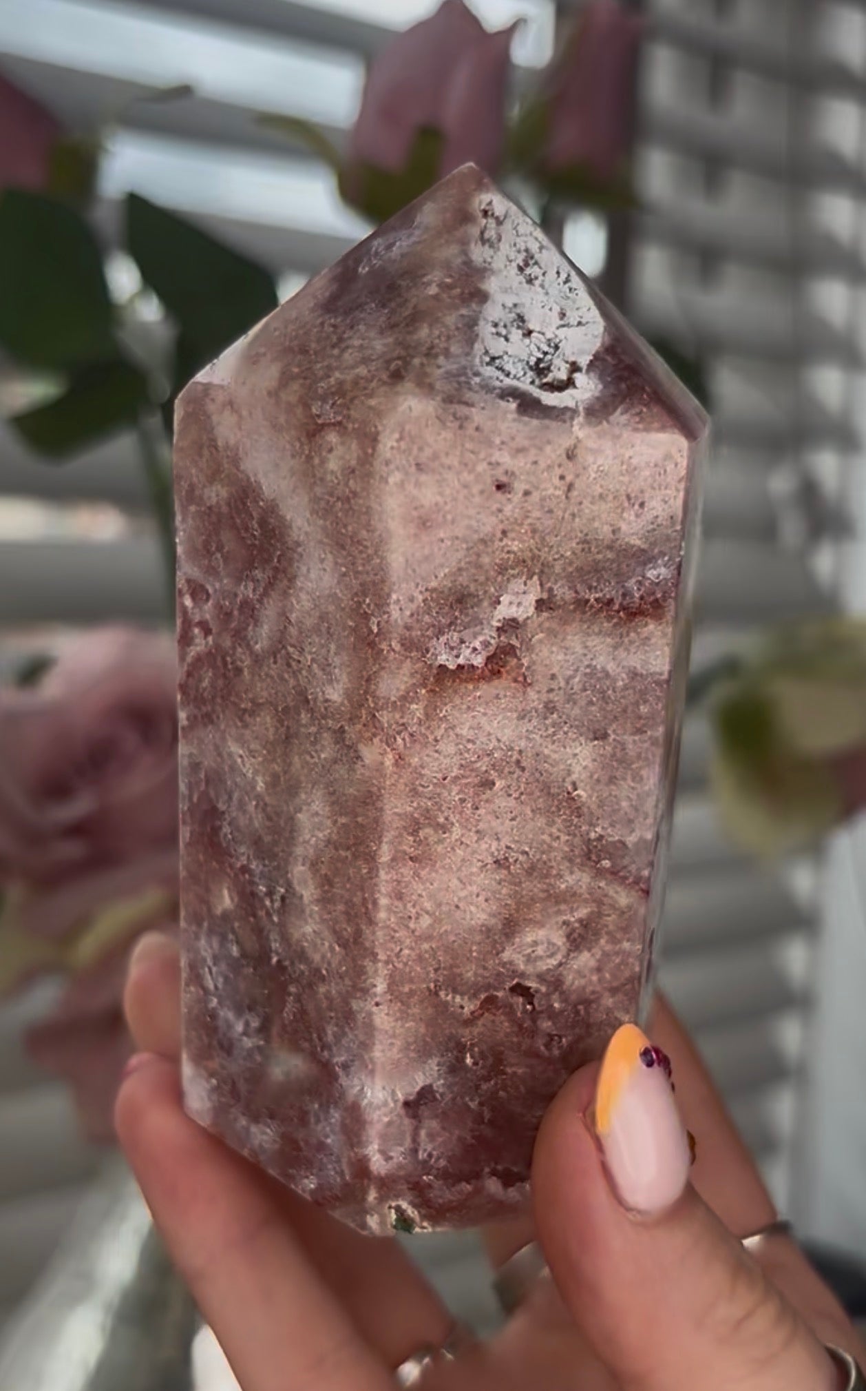Beautiful, Pink amethyst tower