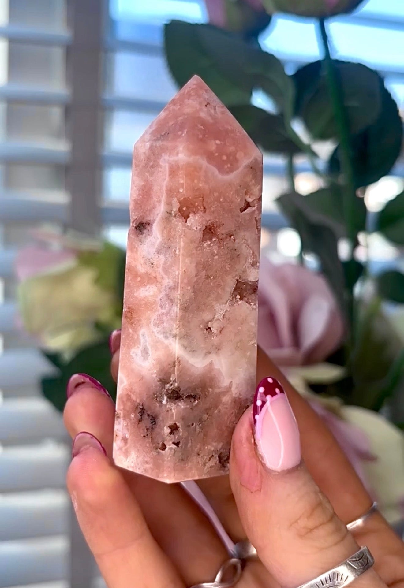 Pink amethyst tower