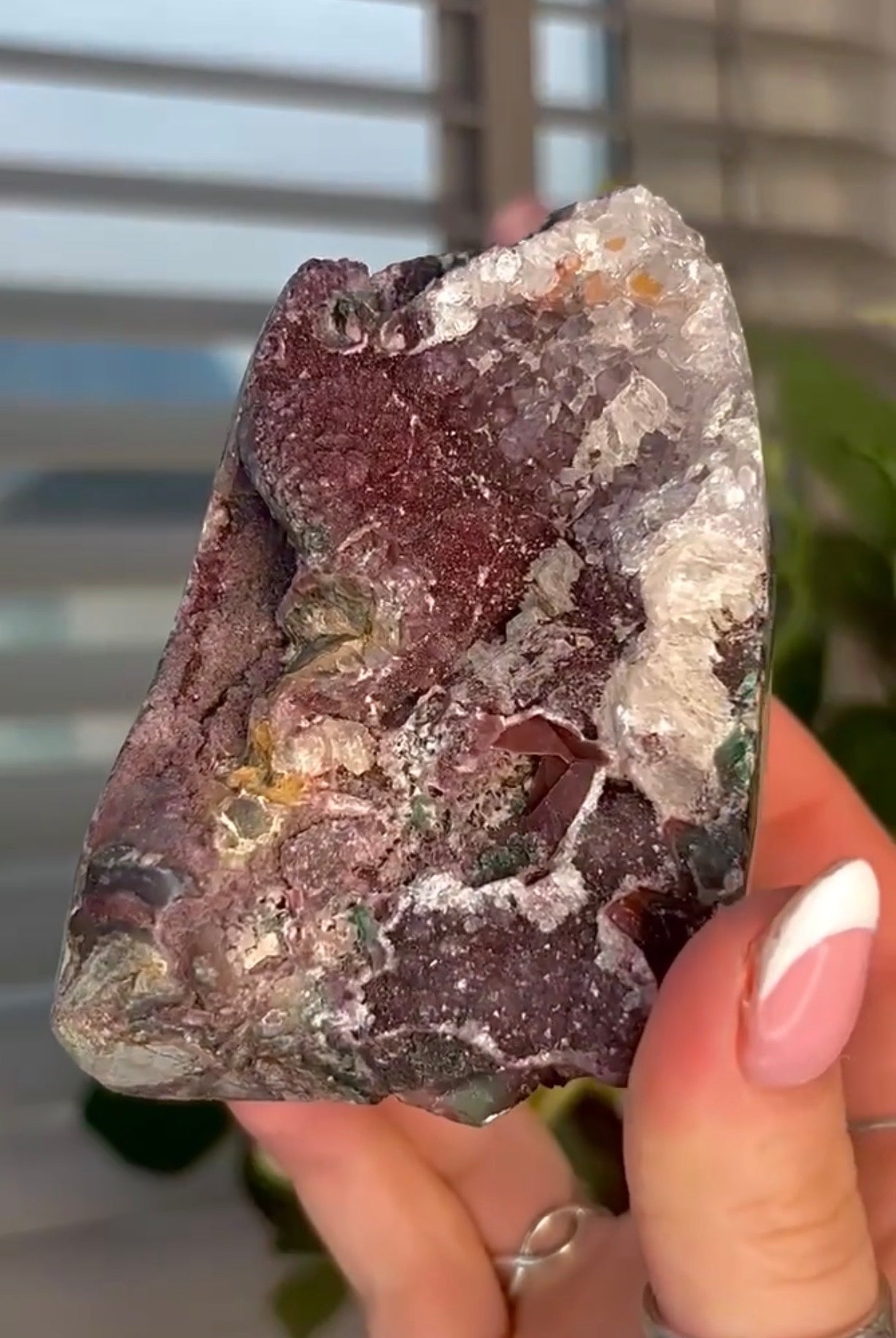One of a kind multi toned amethyst cutbase