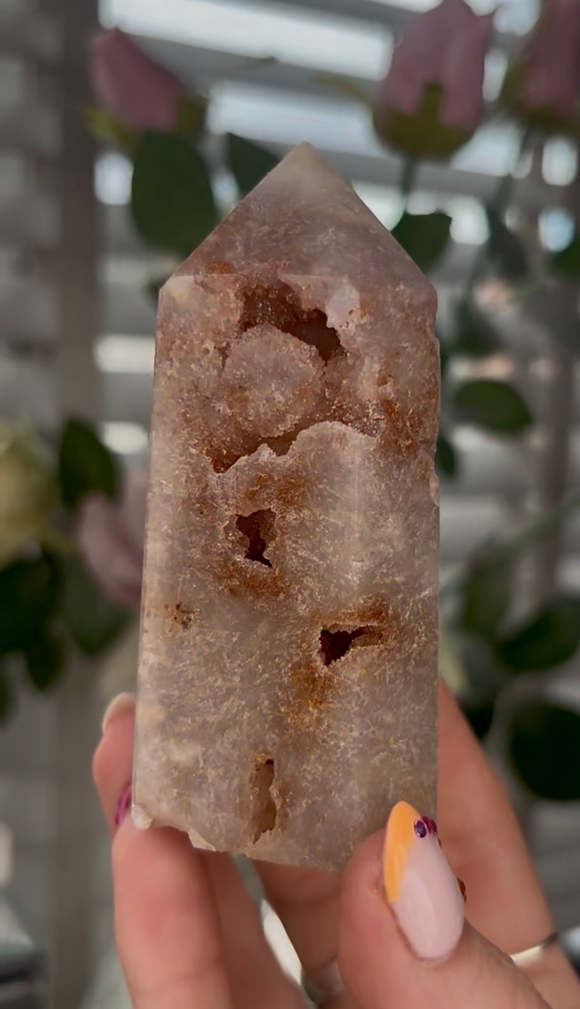 Beautiful, Pink amethyst tower
