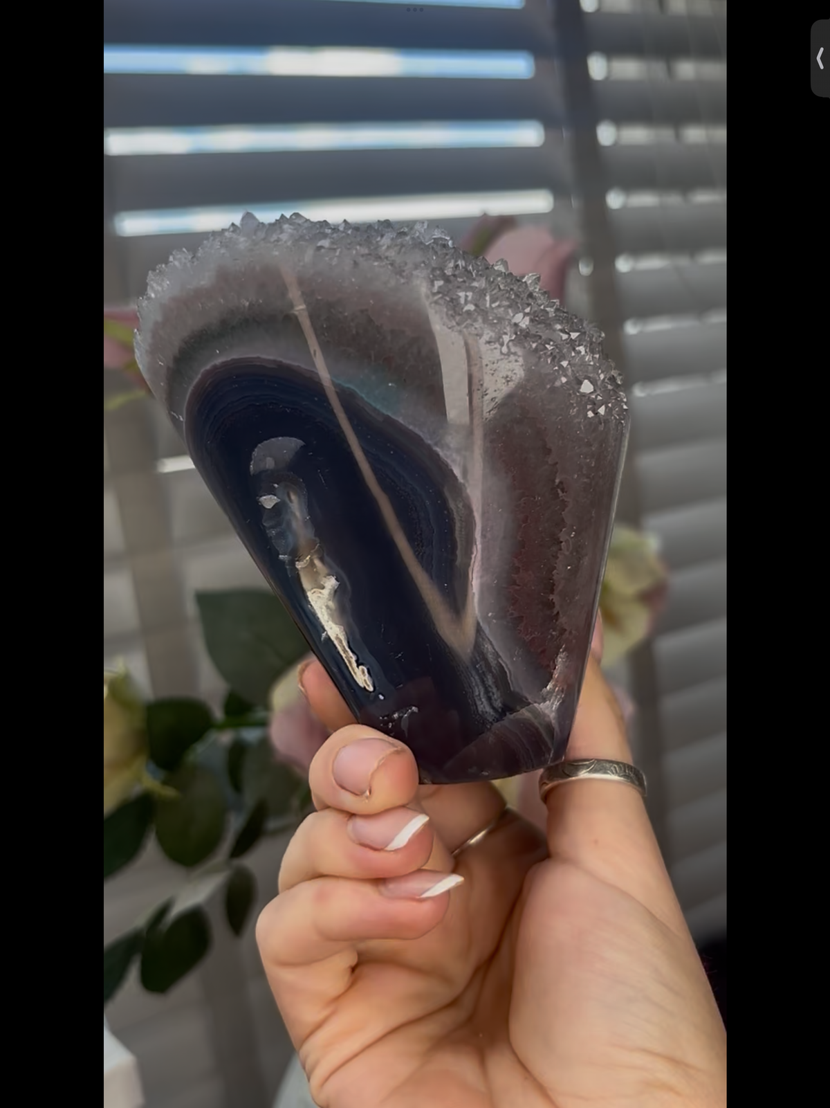 High grade, beautiful, Amethyst agate Freeform/mushroom  1.080kg