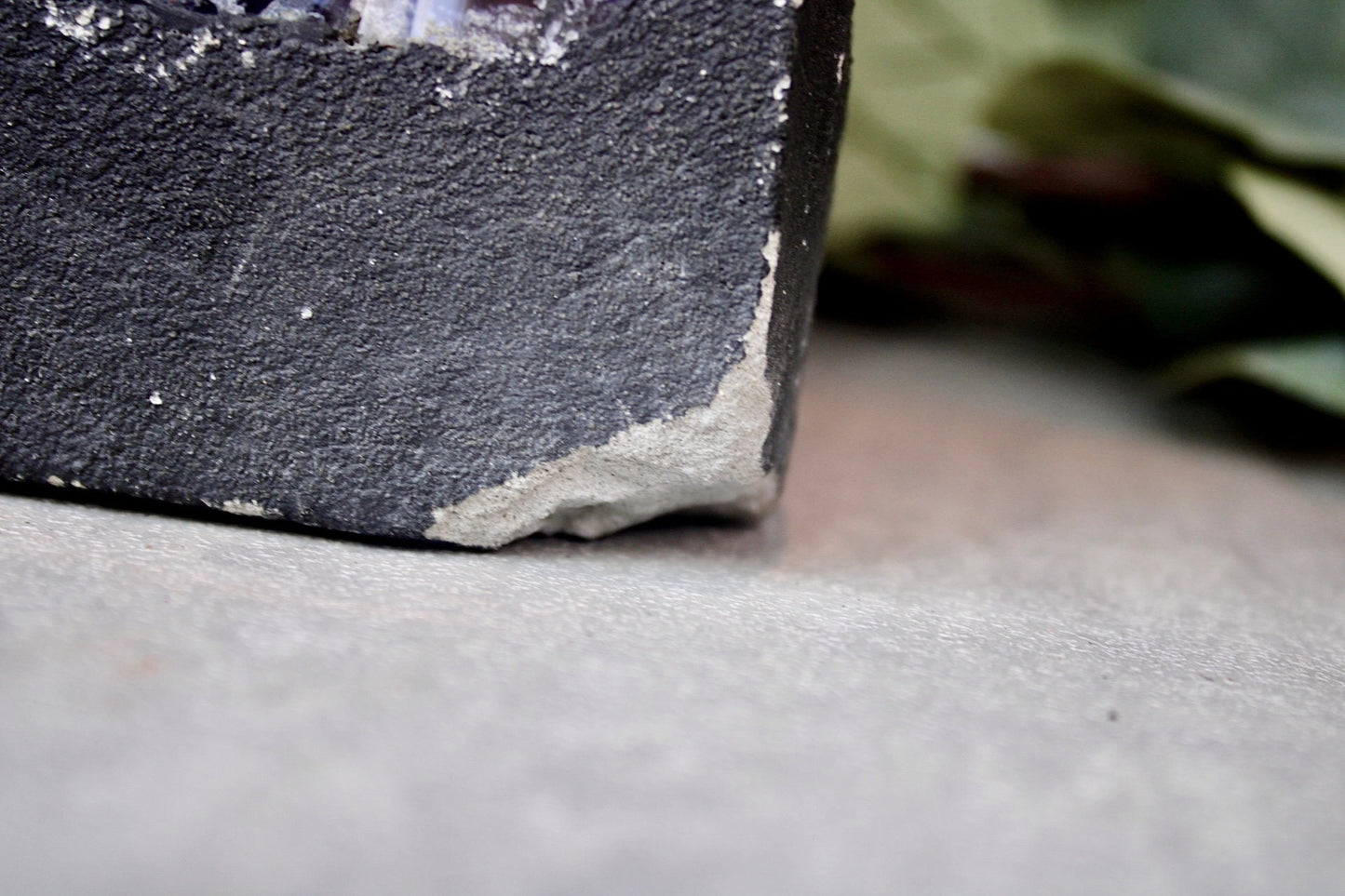 Large amethyst cathedral with agate banding and sugar druzy, cubic calcite - 6.7kg - slight damage in corner but can be painted