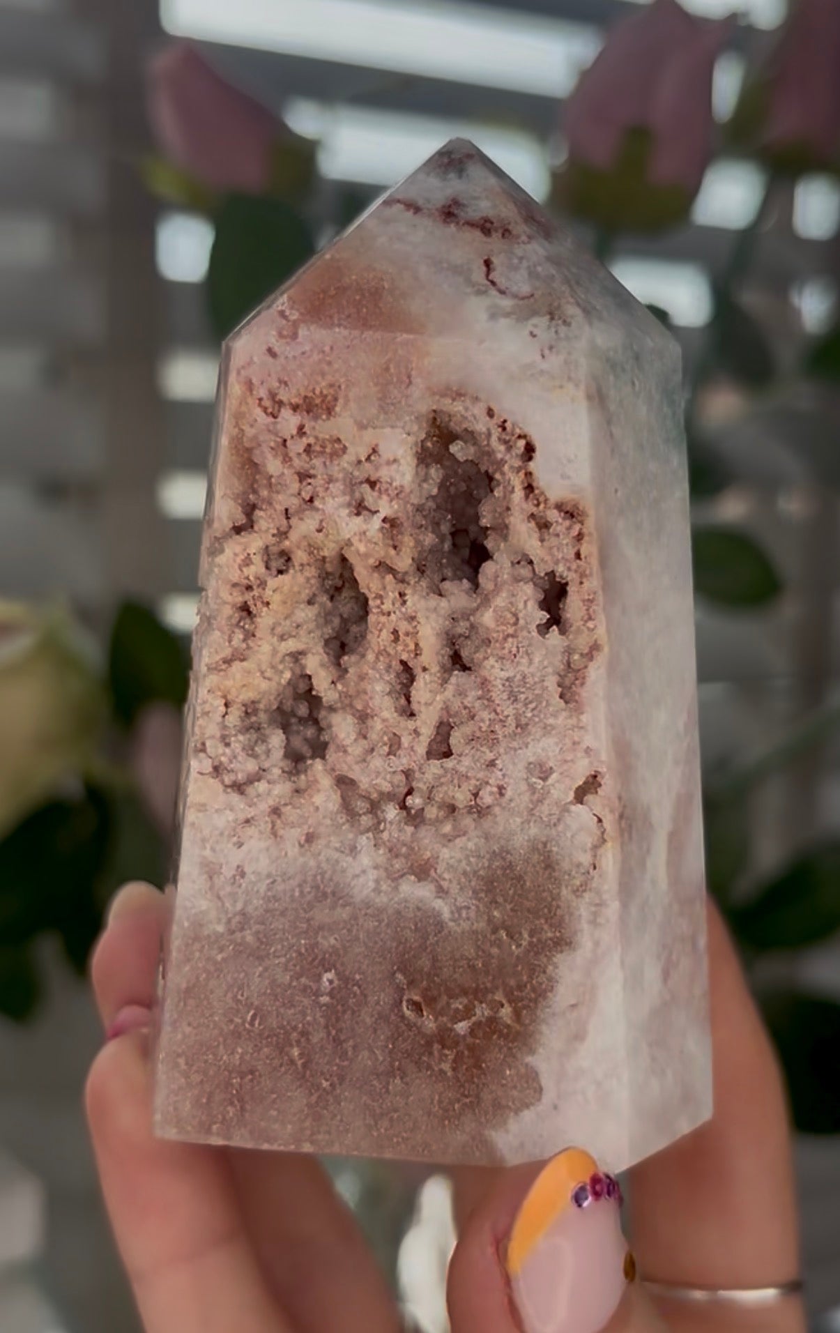 Beautiful, Pink amethyst tower