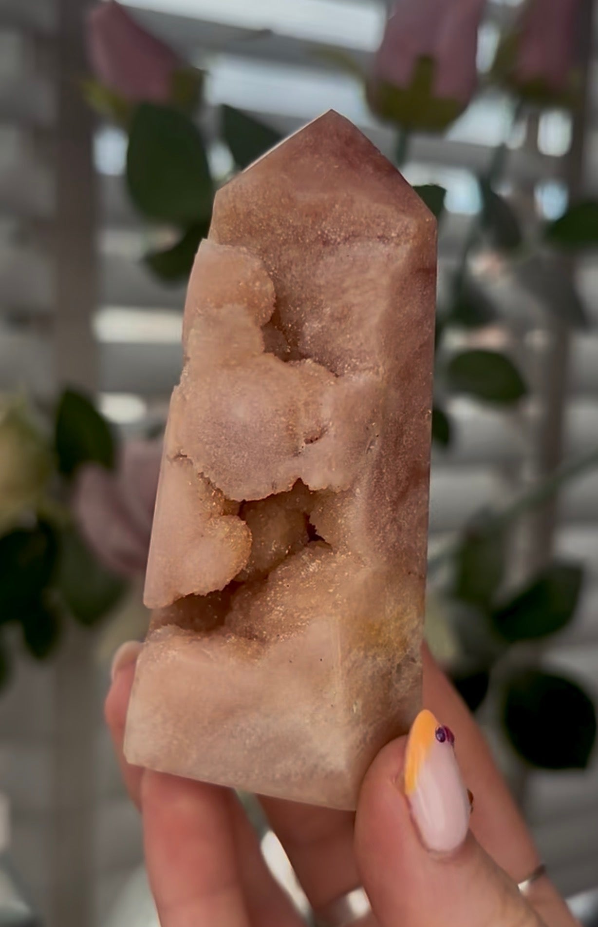 Beautiful, Pink amethyst tower