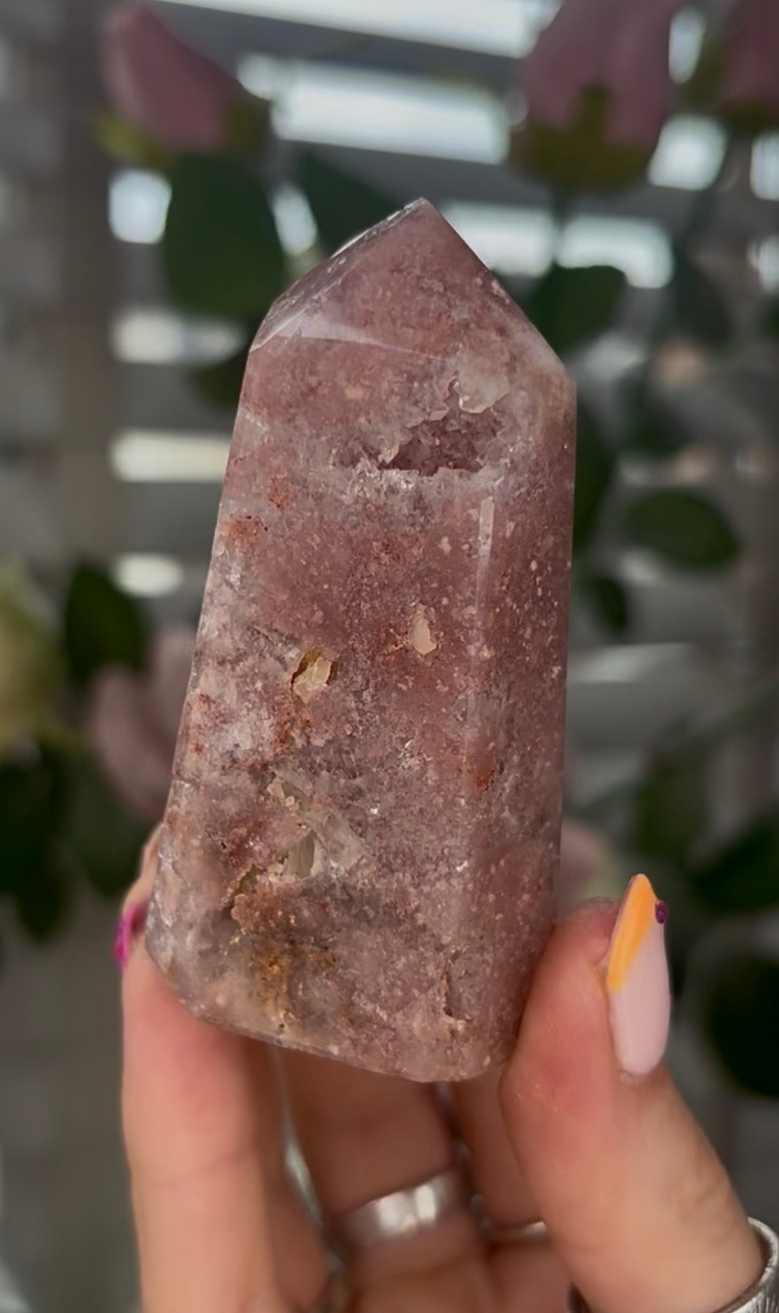 Beautiful, Pink amethyst tower