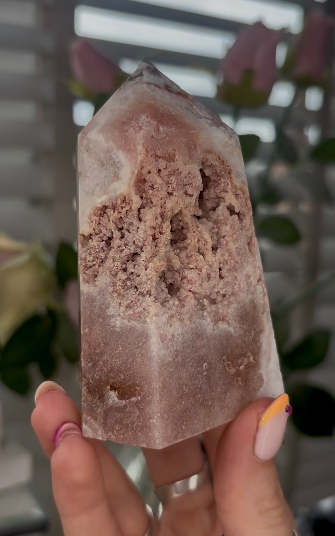 Beautiful, Pink amethyst tower