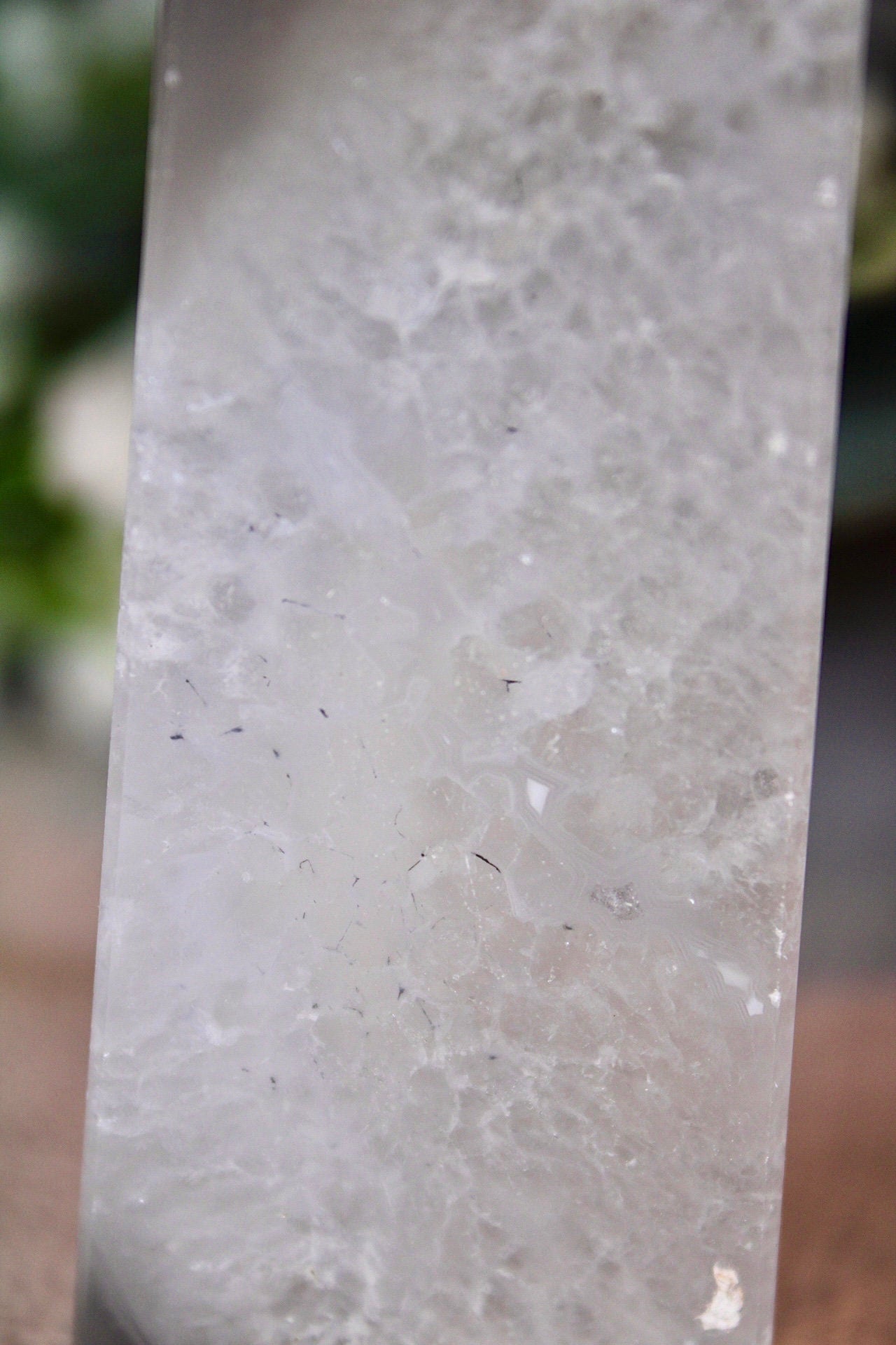 Fat, druzy, agate tower