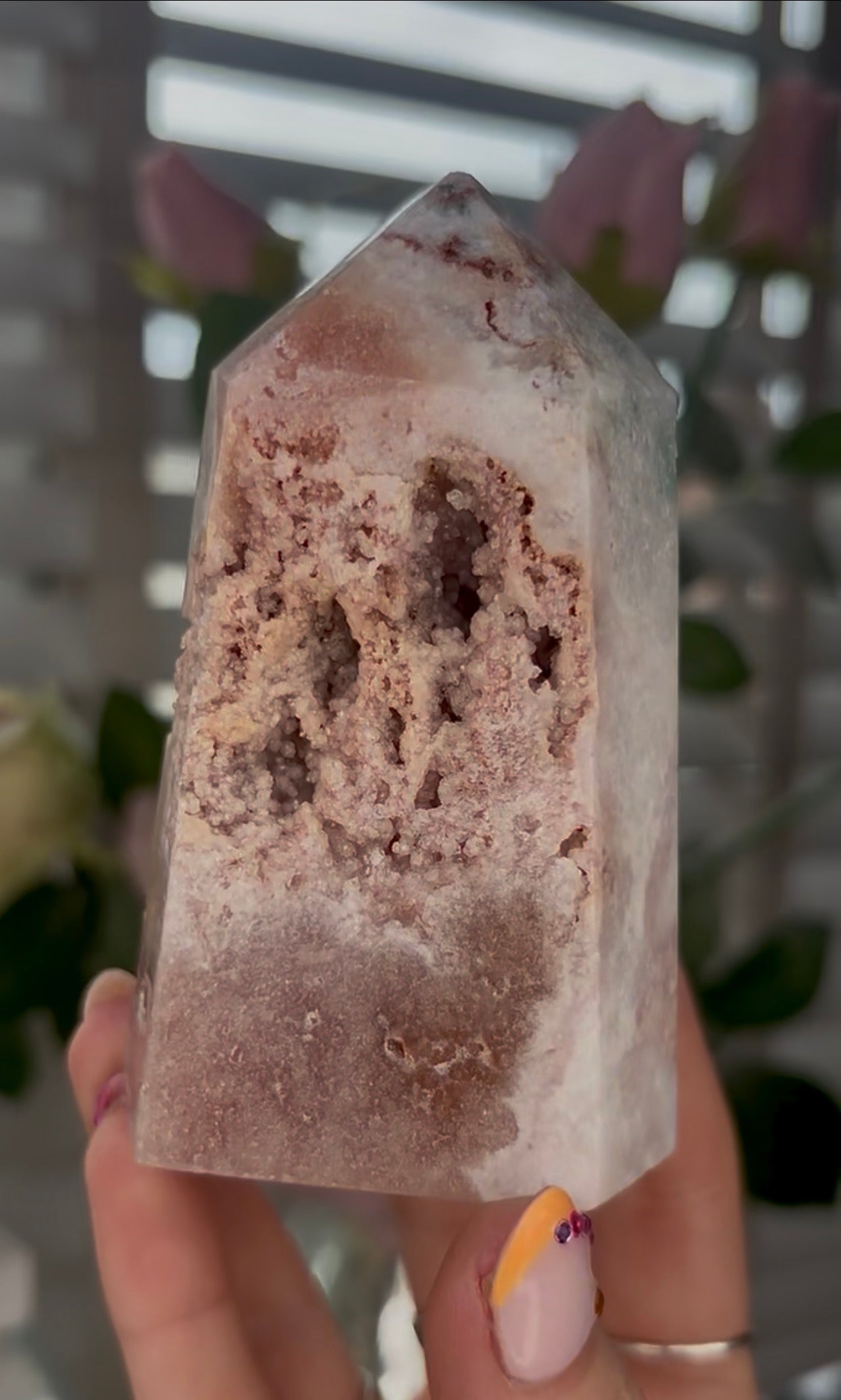 Beautiful, Pink amethyst tower