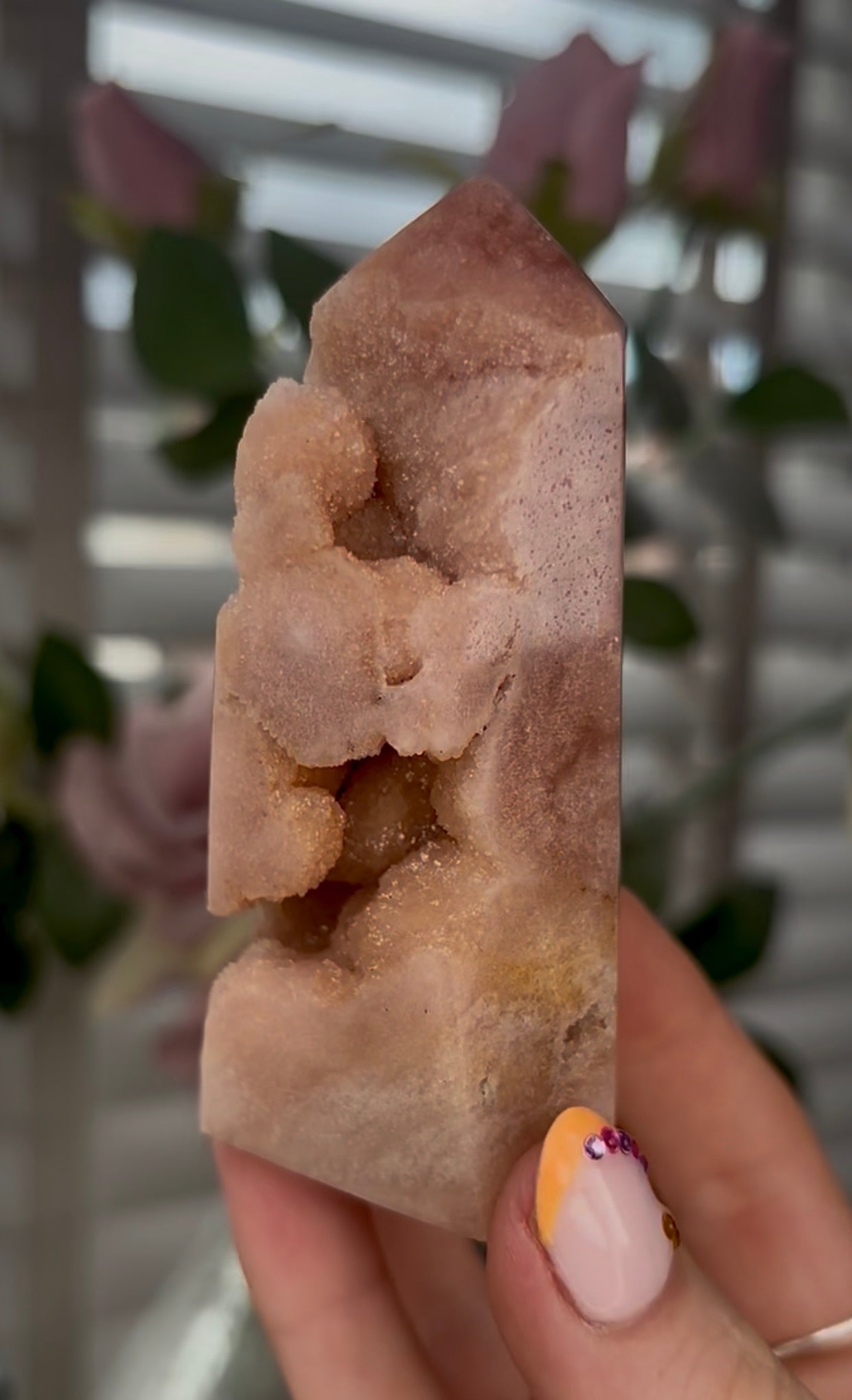 Beautiful, Pink amethyst tower
