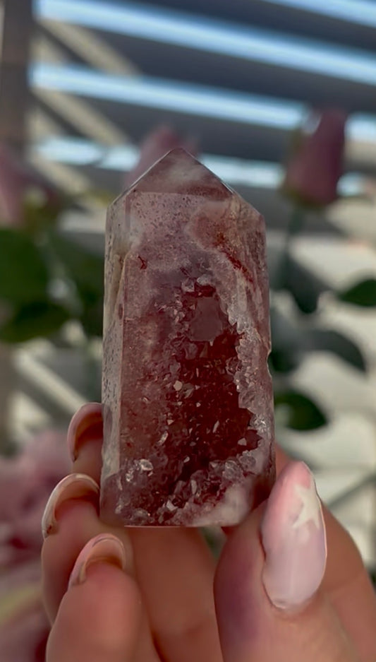 Beautiful, min Pink amethyst tower