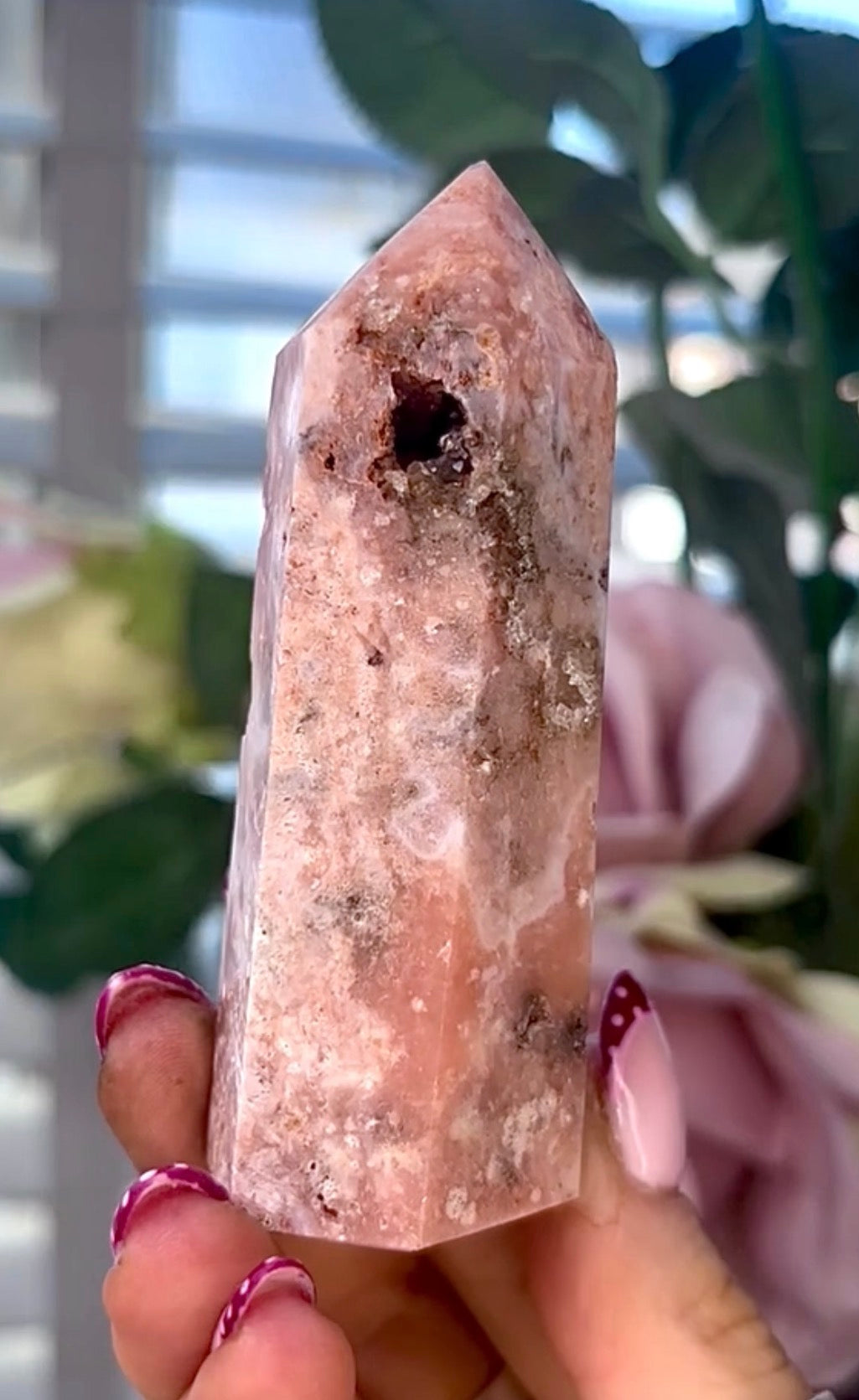 Pink amethyst tower