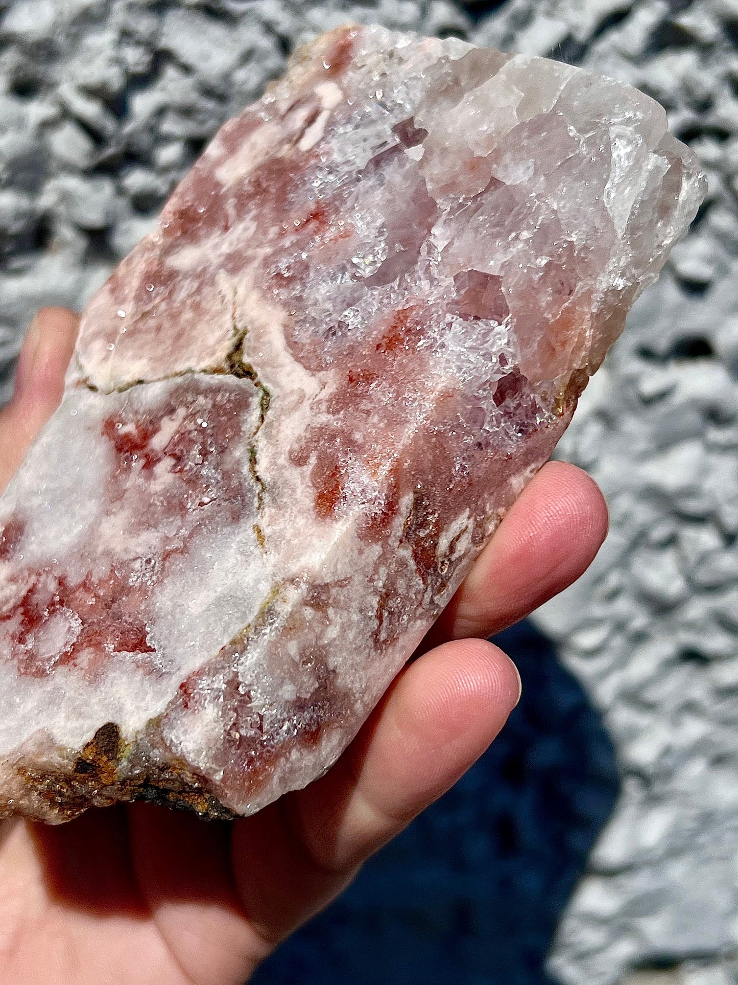 high grade, pink amethyst, Chonky, slab