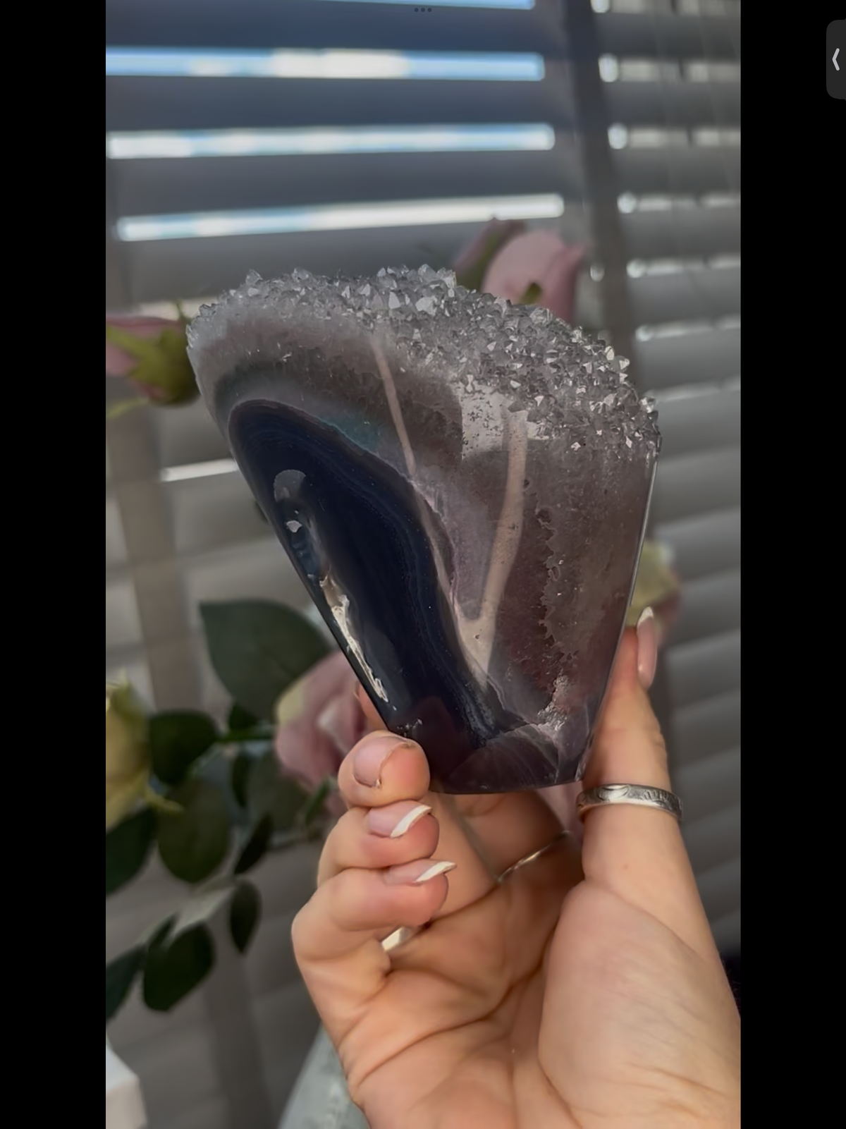 High grade, beautiful, Amethyst agate Freeform/mushroom  1.080kg