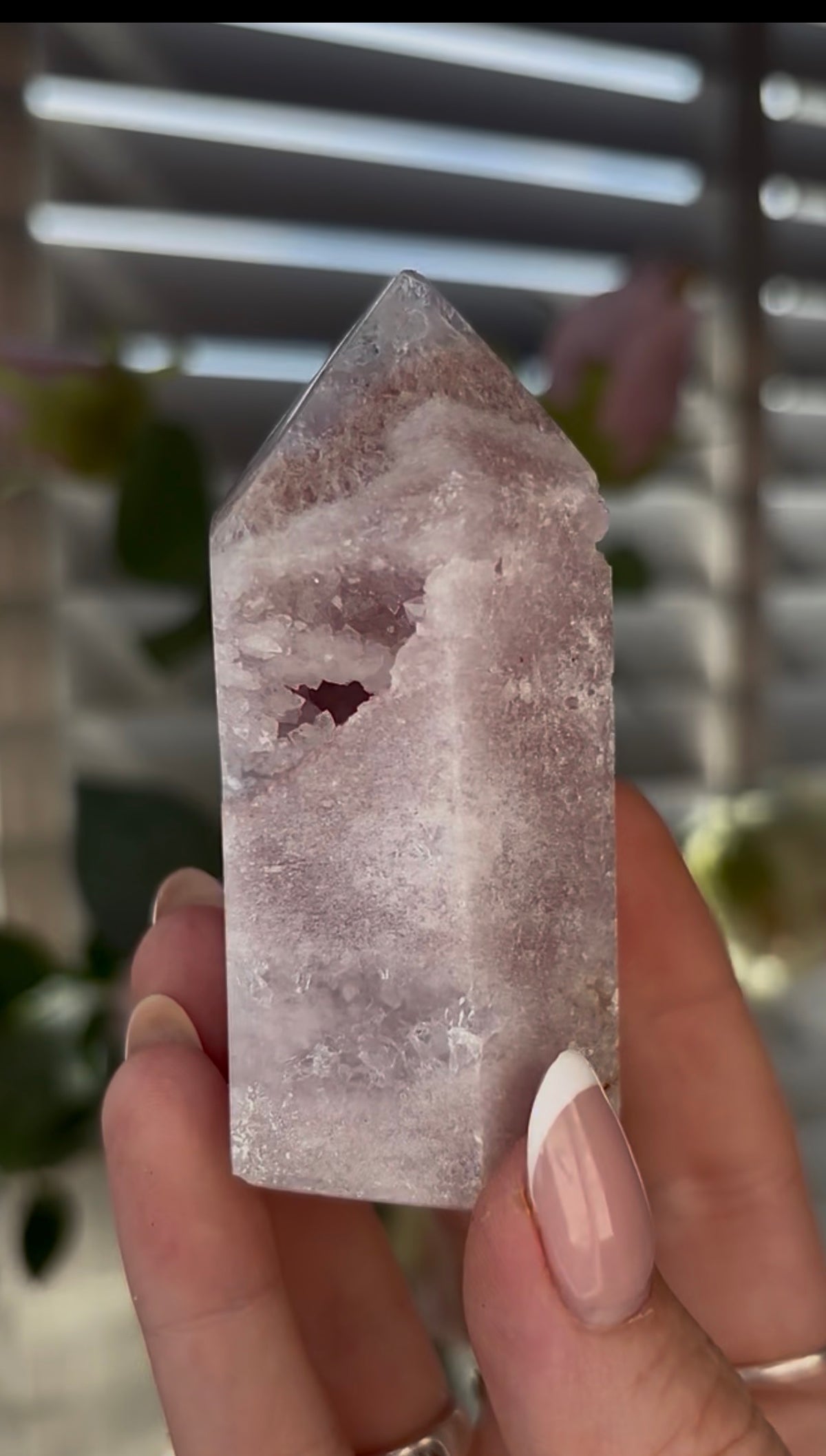 Cute, Pink amethyst tower 7.6cm(h) 4cm (w)