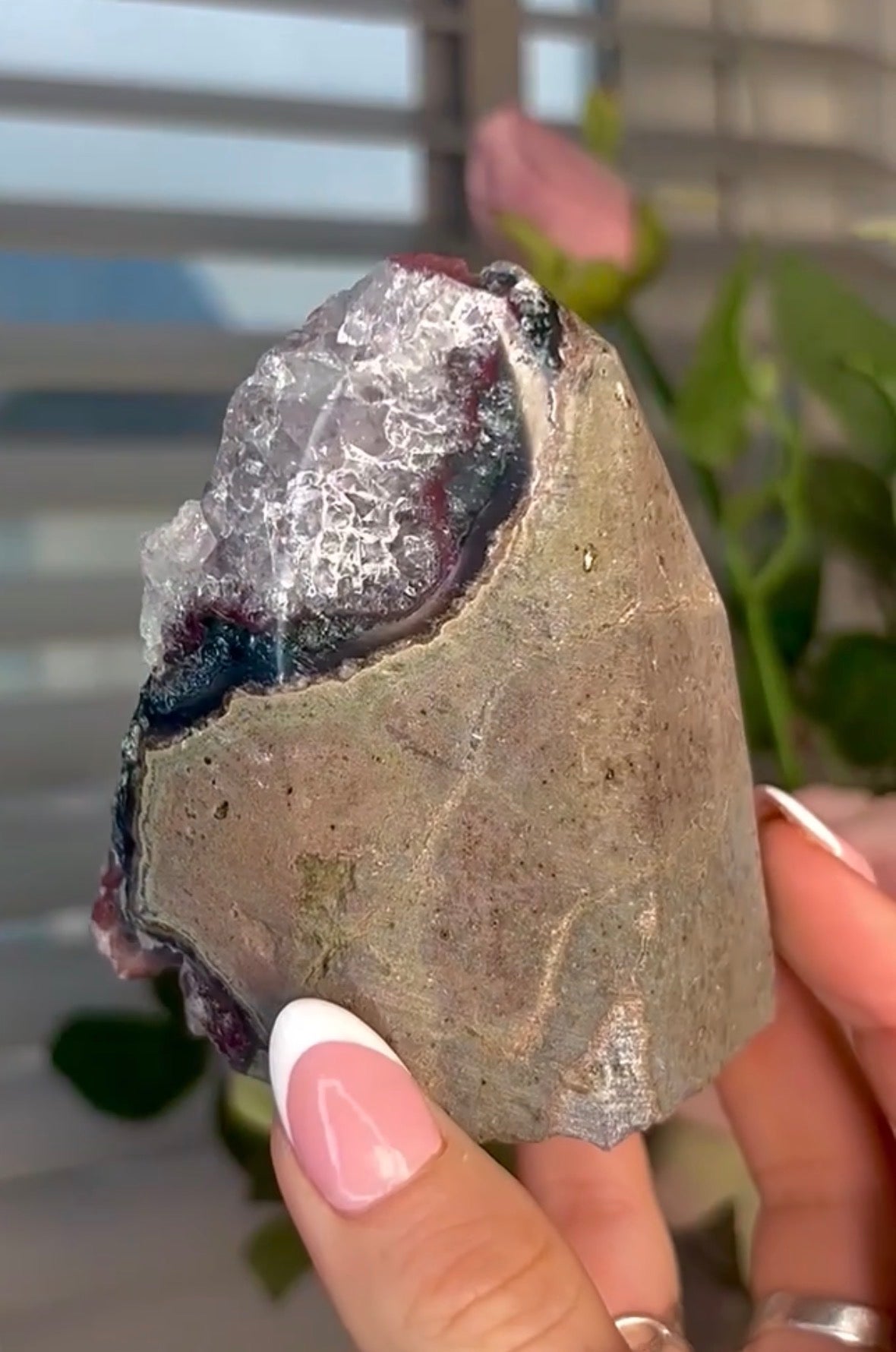 One of a kind multi toned amethyst cutbase