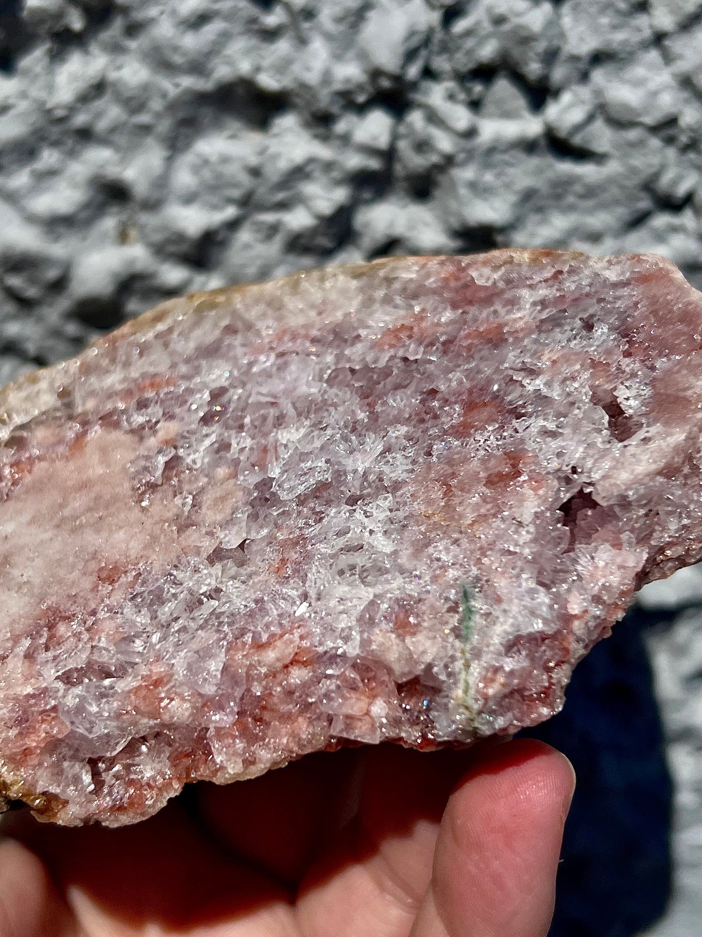 pink amethyst slab