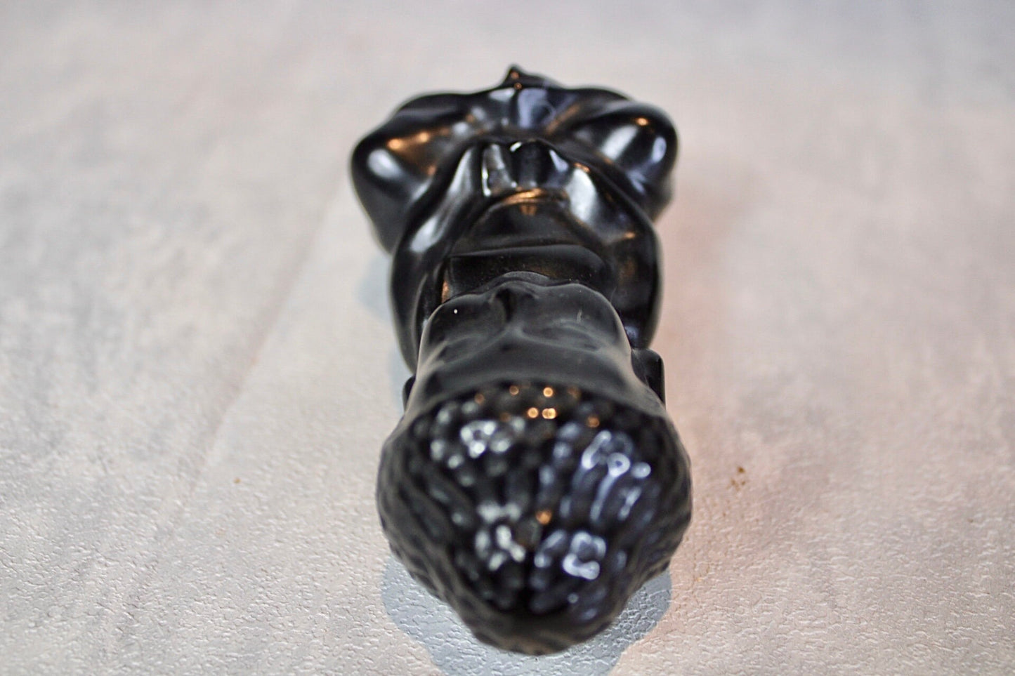 Black obsidian, Buddha carving 8cm(H)