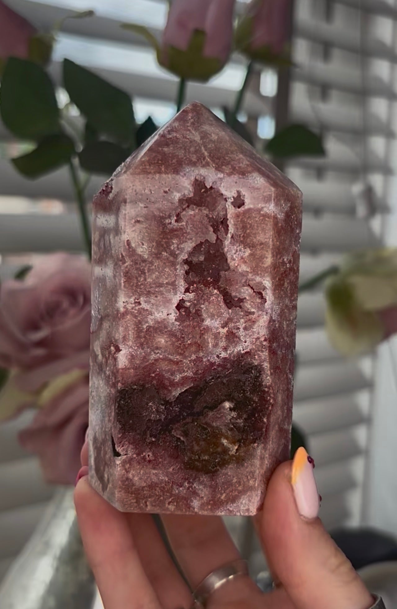 Beautiful, Pink amethyst tower