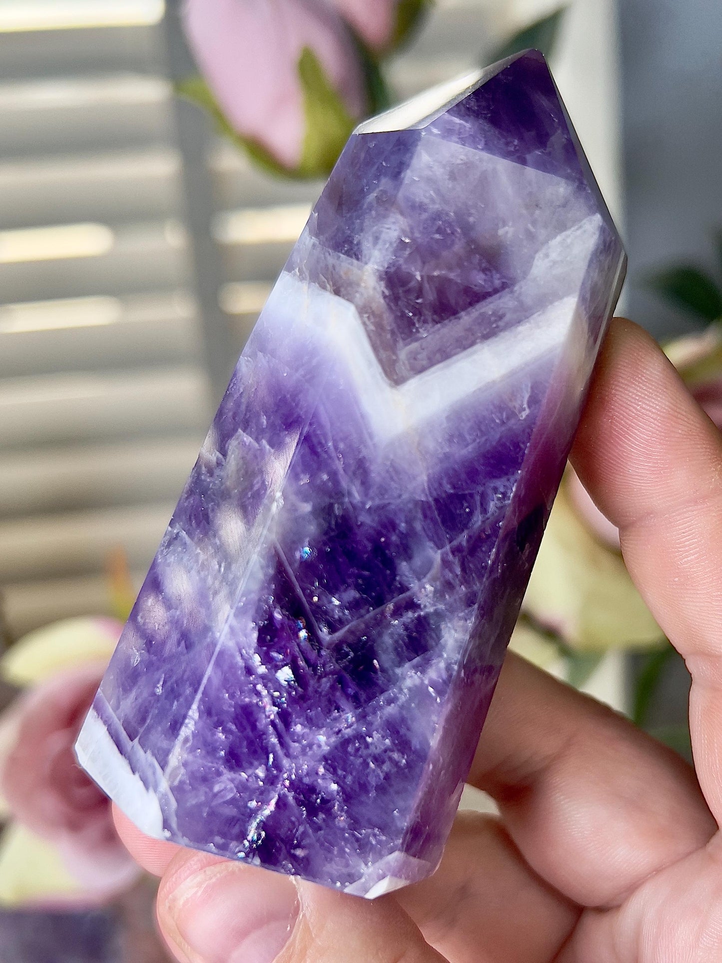 Dream amethyst tower -imperfect tip (see video ) discount added