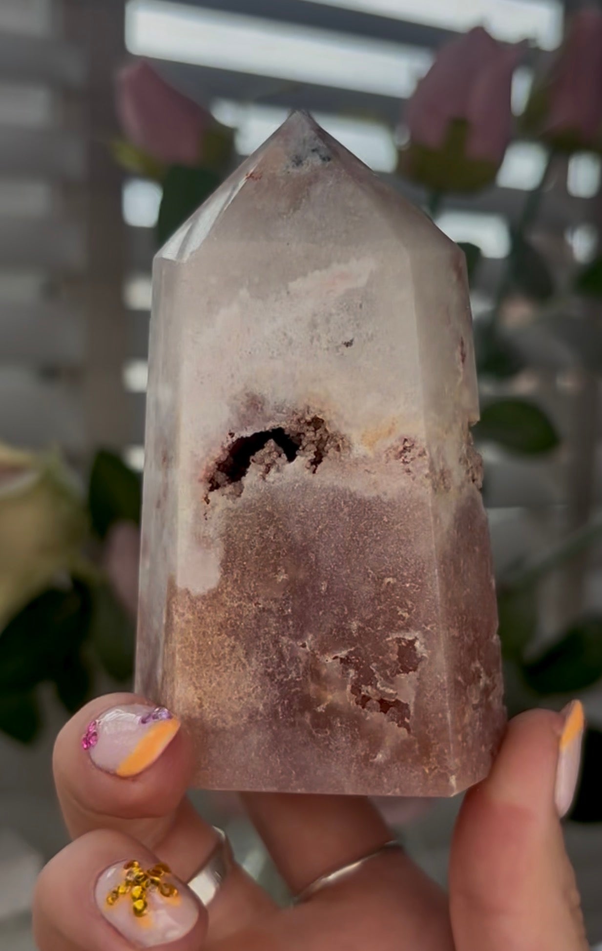 Beautiful, Pink amethyst tower