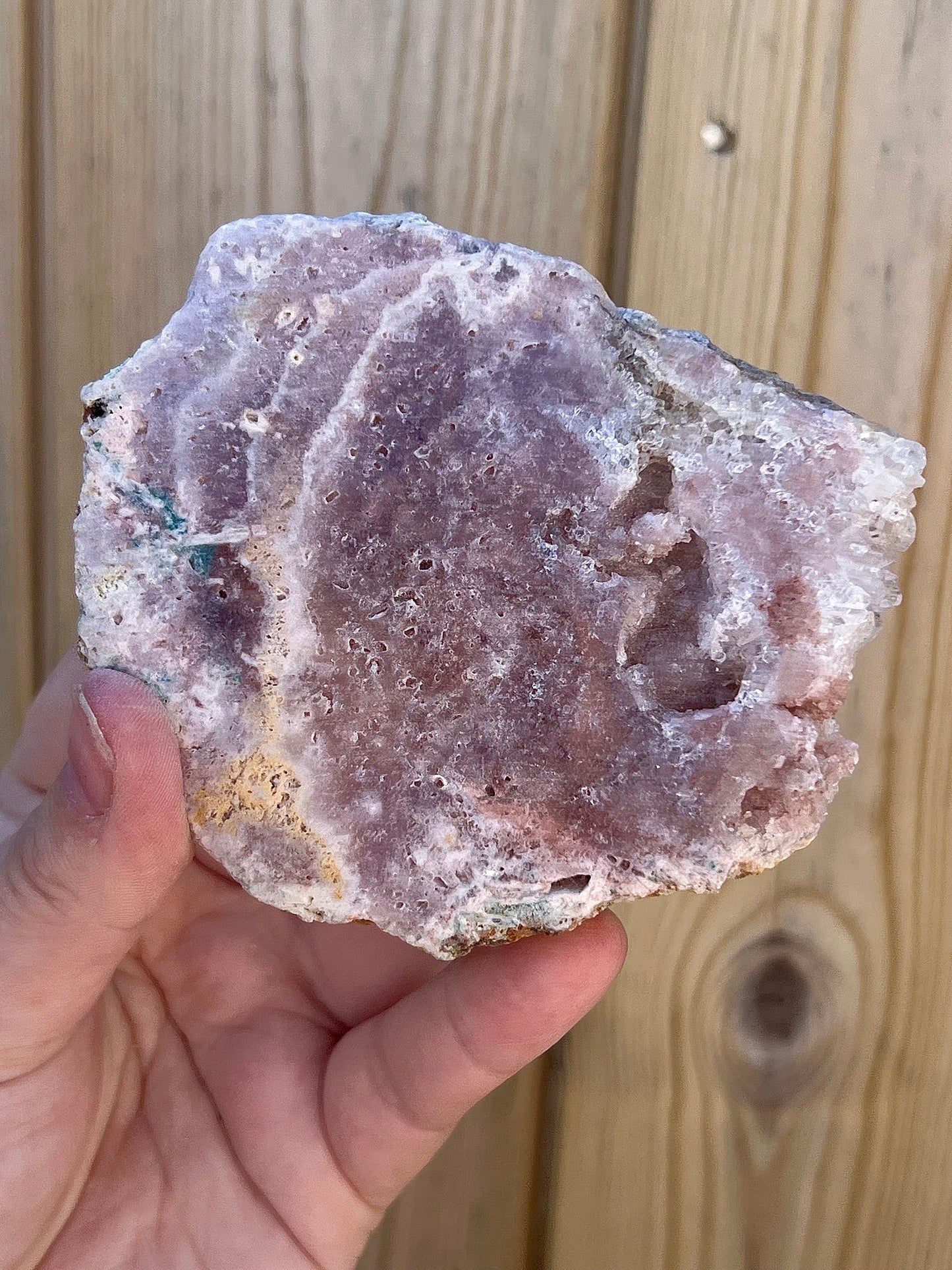 pink amethyst slab