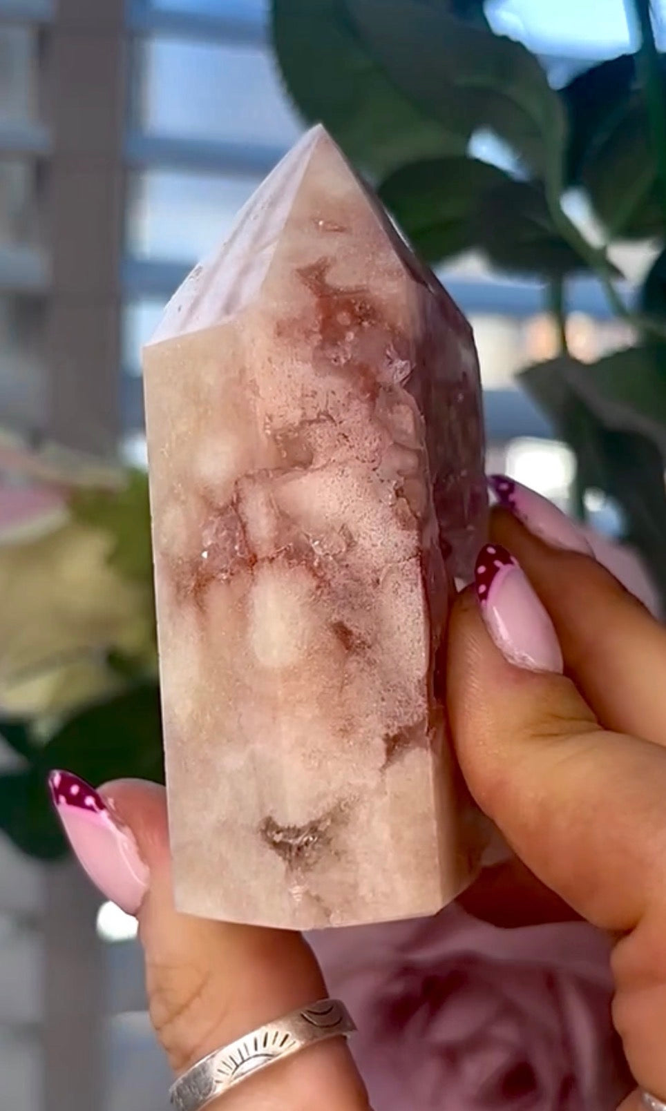 Pink amethyst tower
