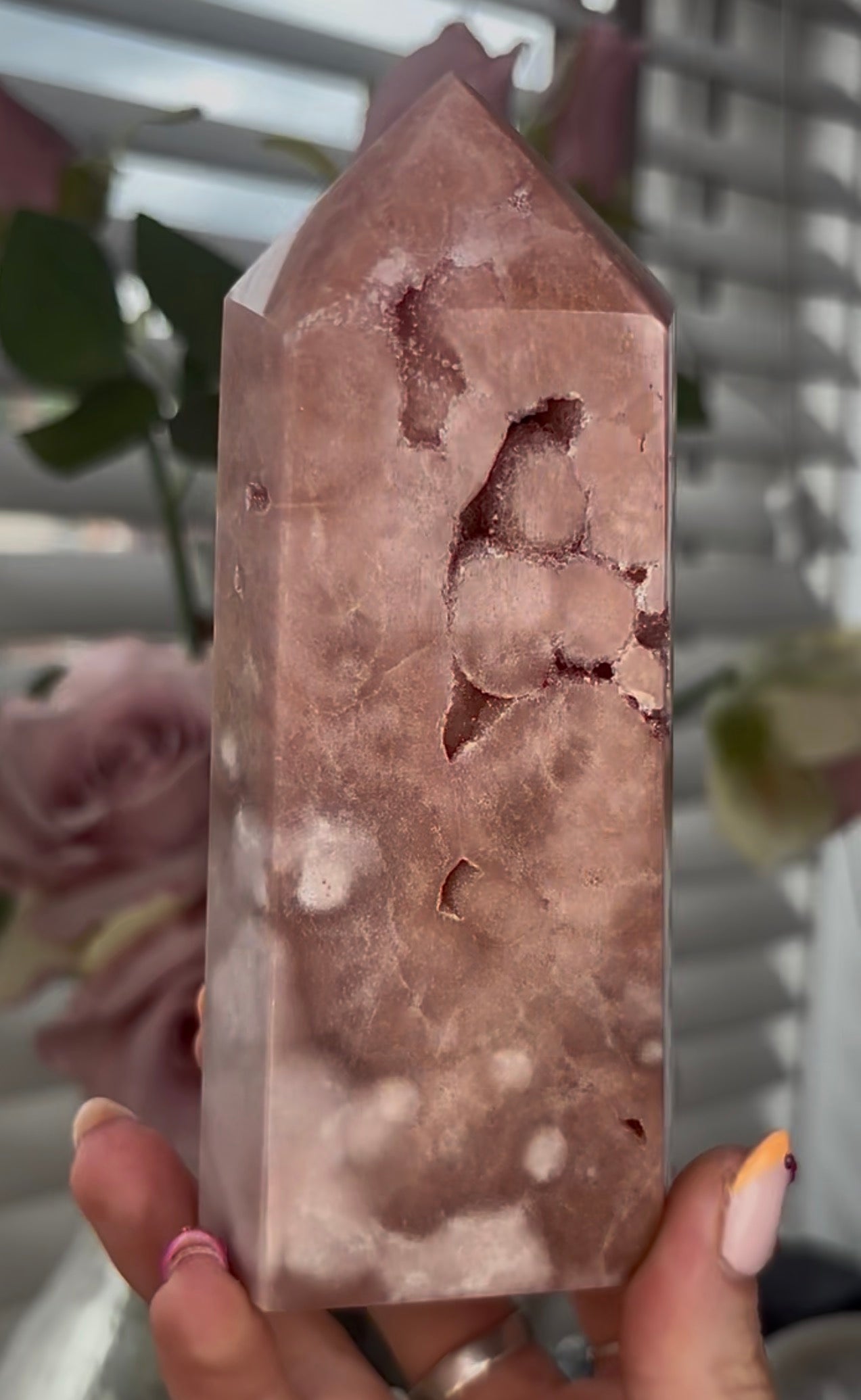 Beautiful, Pink amethyst tower