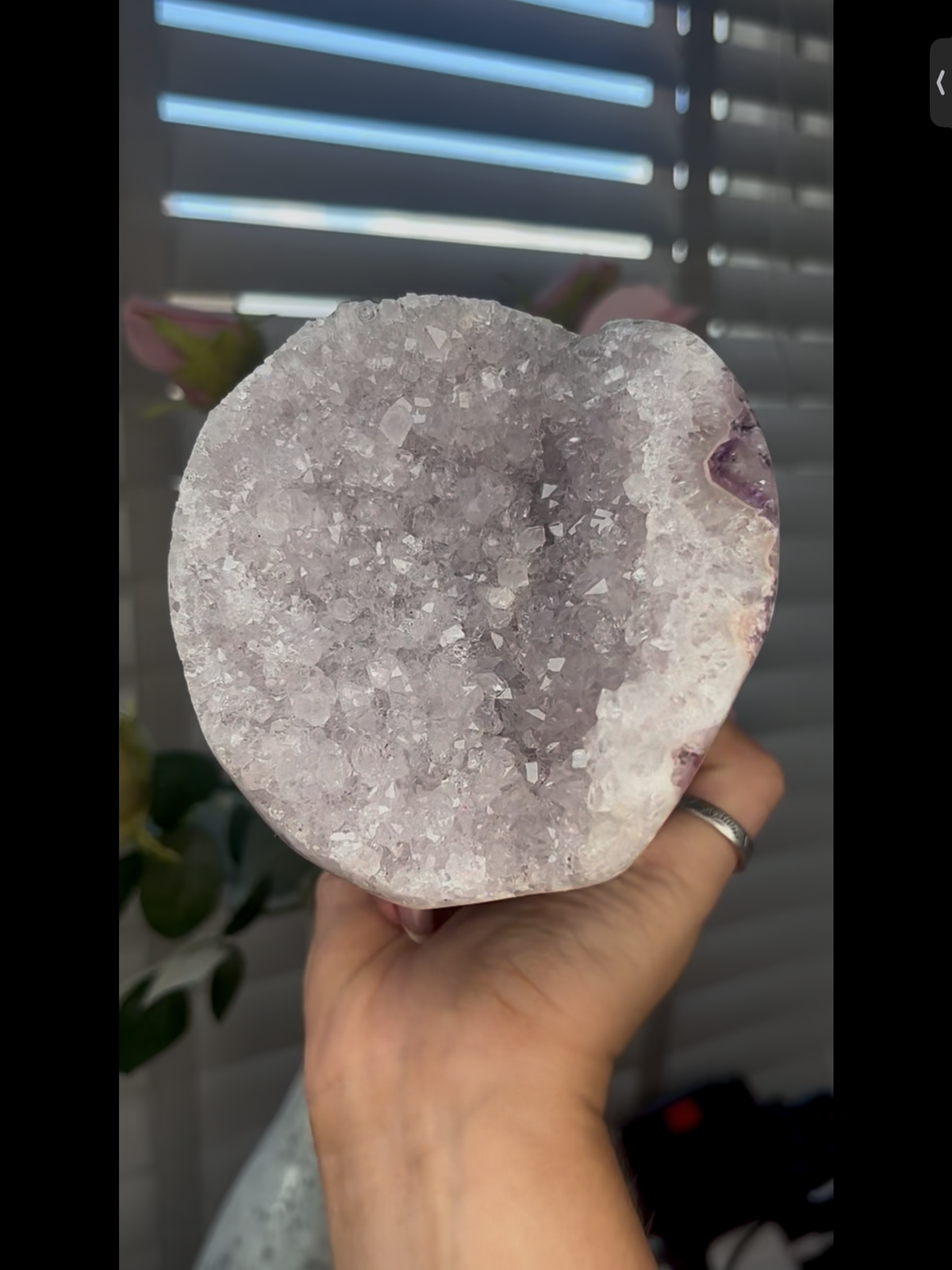 High grade, beautiful, Amethyst agate Freeform/mushroom 1.270kg