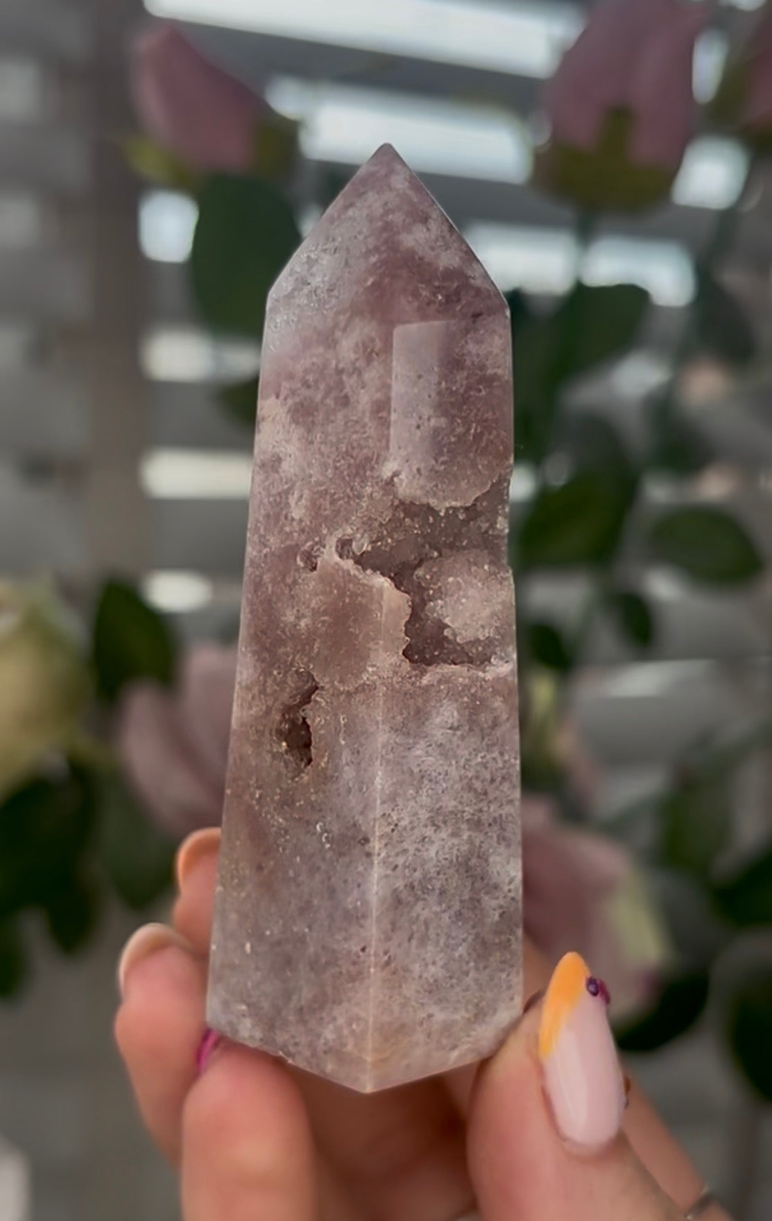 Beautiful, Pink amethyst tower
