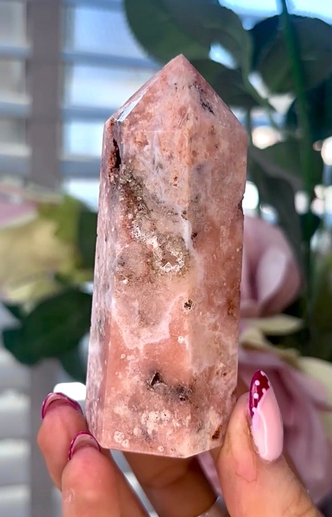 Pink amethyst tower