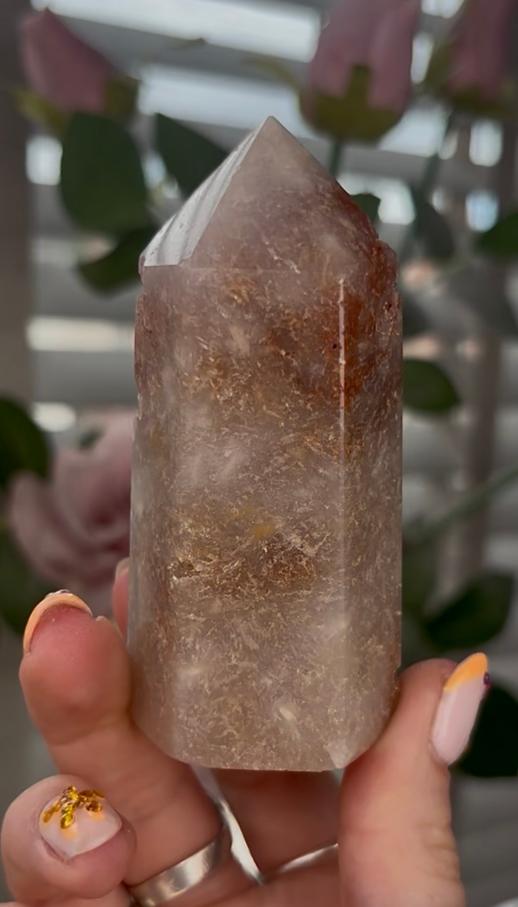 Beautiful, Pink amethyst tower